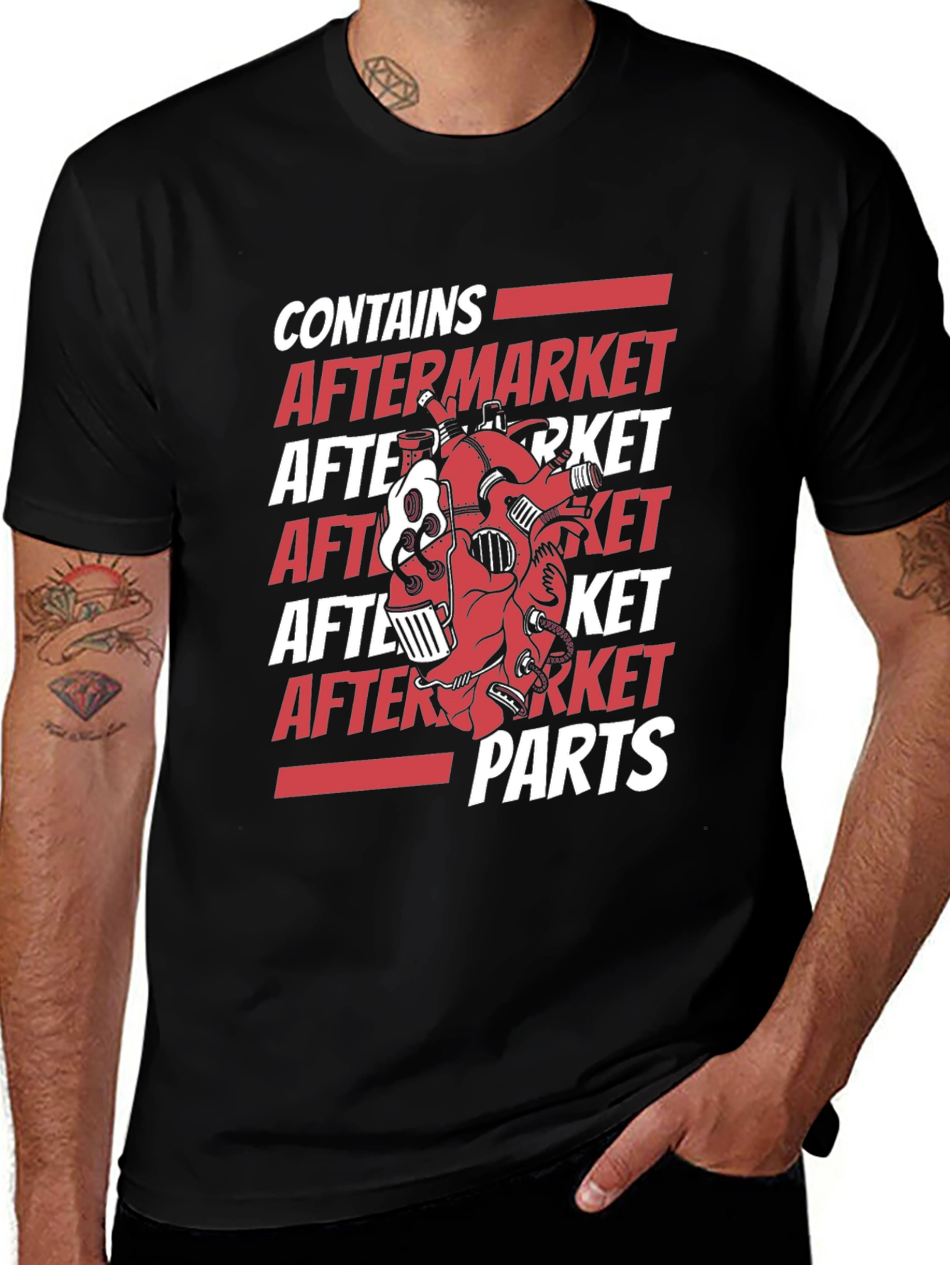 Variant 12 of Contains Aftermarket Parts T-Shirt - Mechanic Heart Tee
