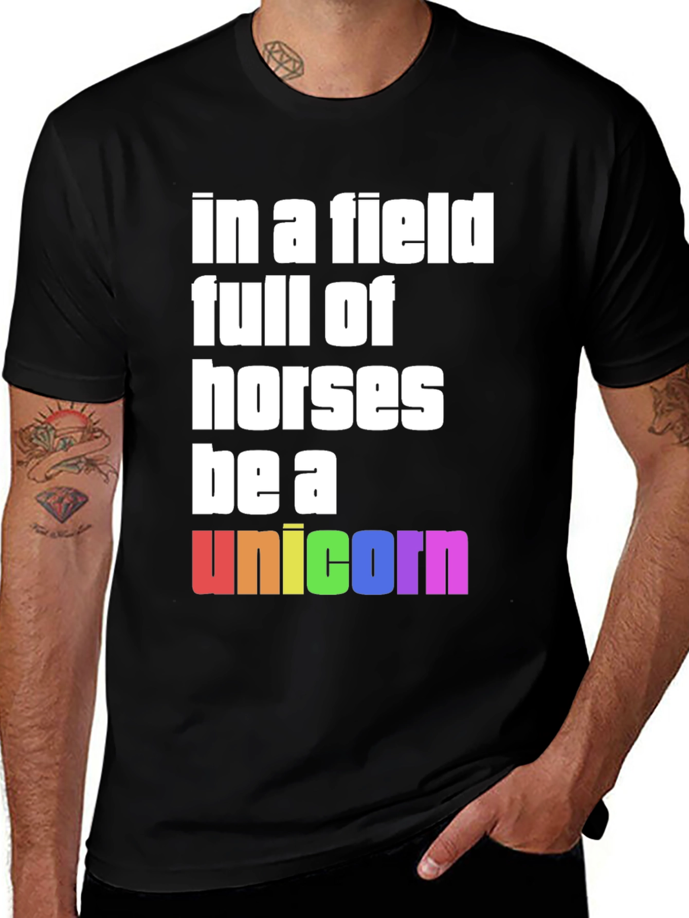 Variant 25 of Be a Unicorn Tee - Pride Rainbow Shirt