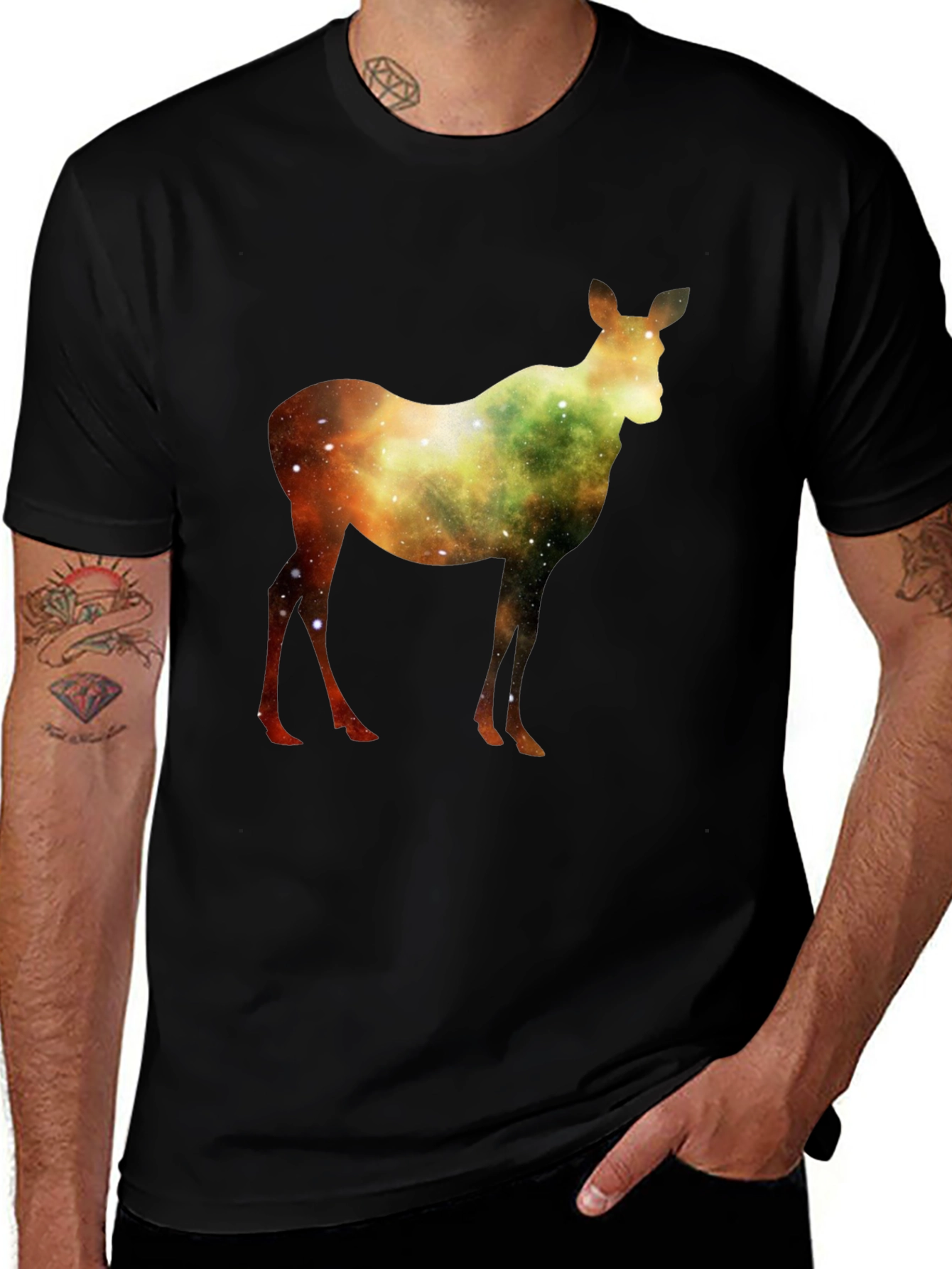 Variant 24 of Galaxy Deer Graphic T-Shirt - Stylish & Unique