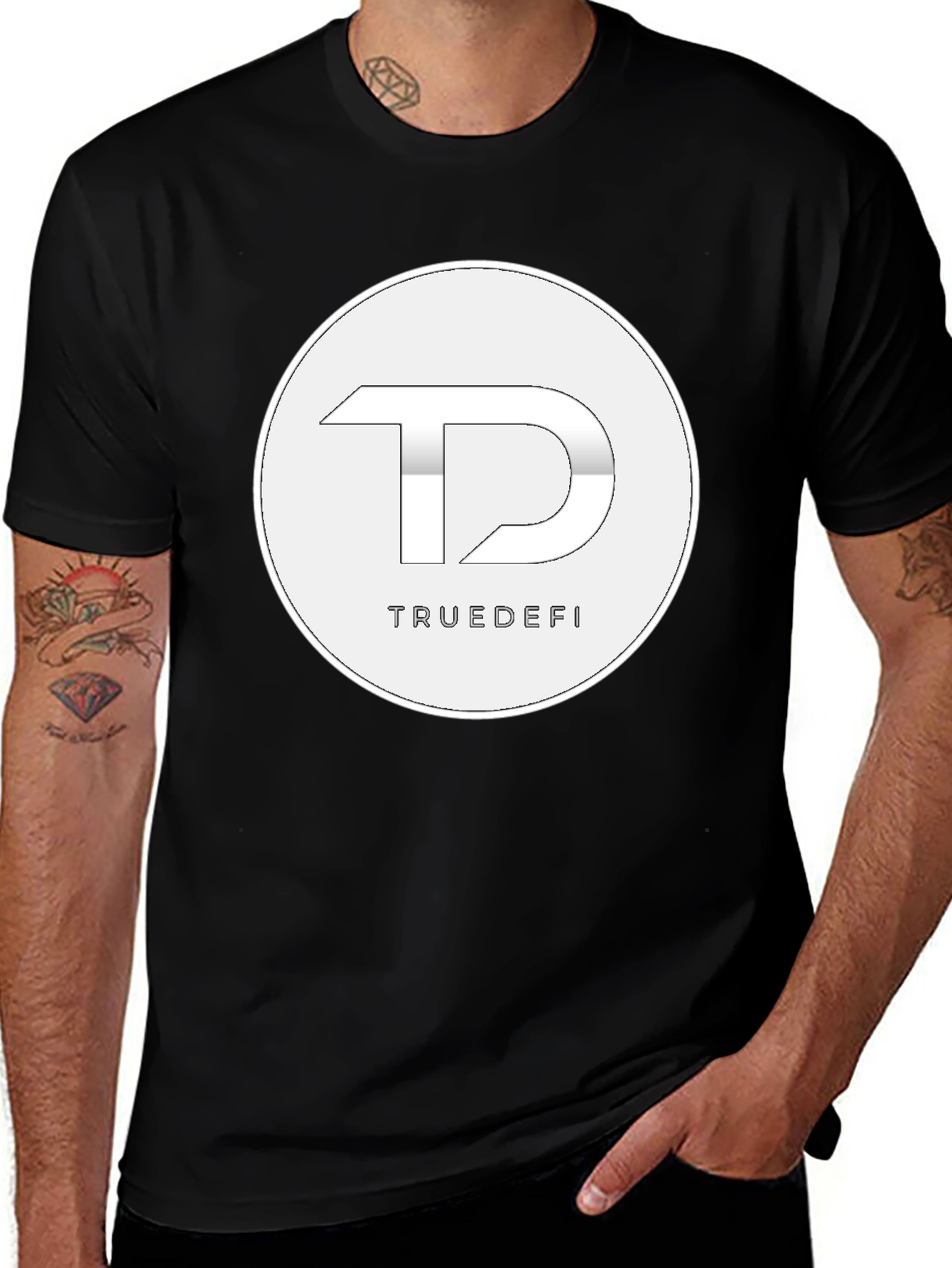 TrueDeFi Logo Black T-Shirt
