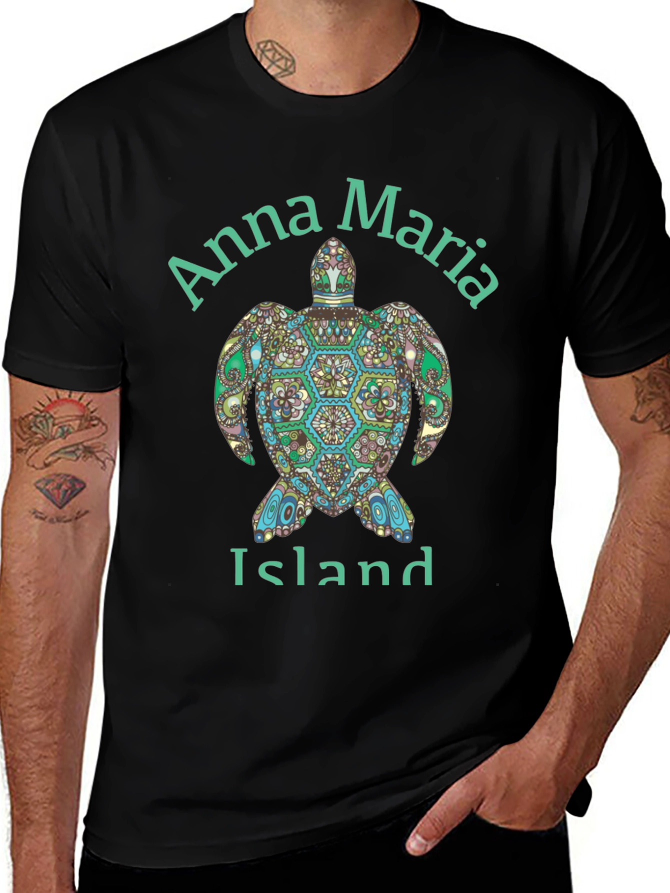 Anna Maria Island Turtle Graphic T-Shirt