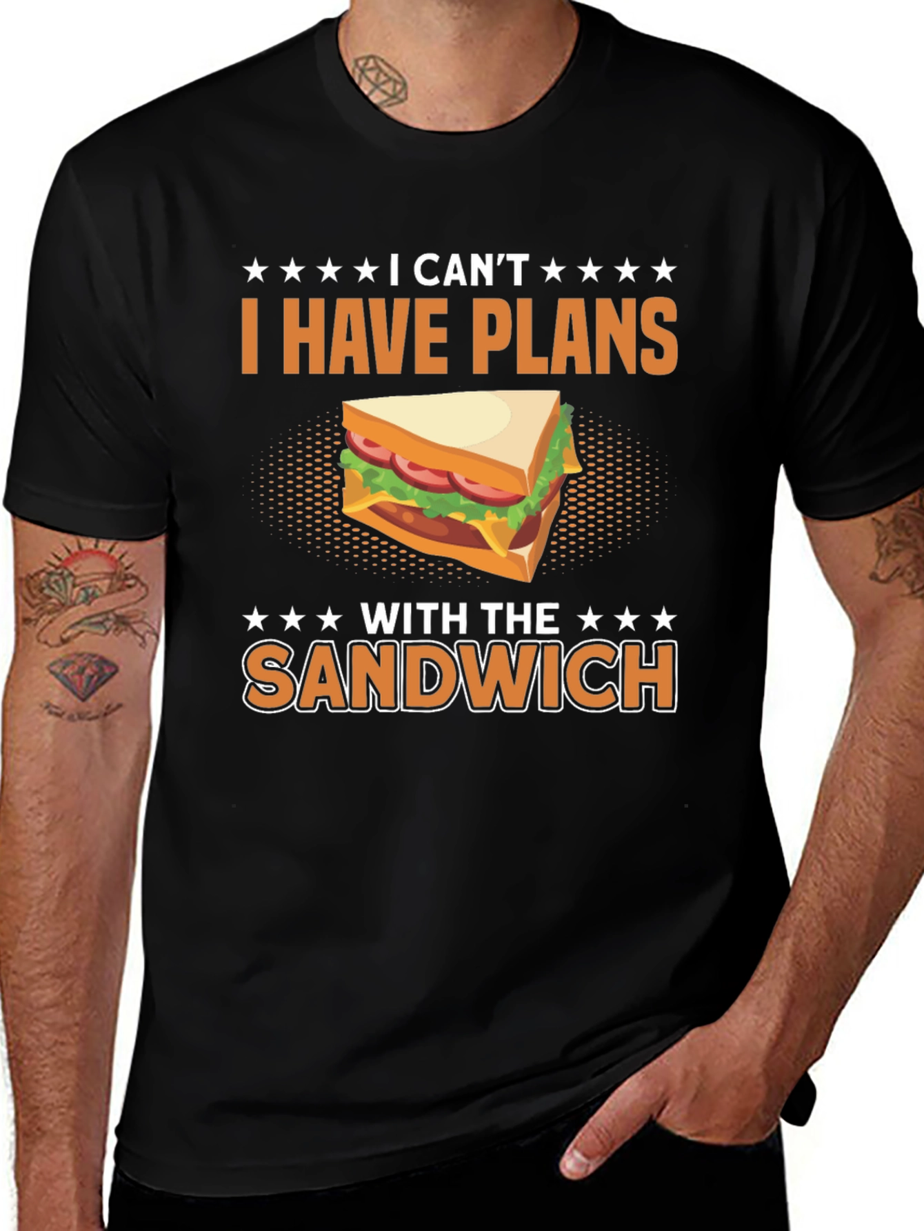 Variant 18 of Funny "I Have Plans With The Sandwich" T-Shirt