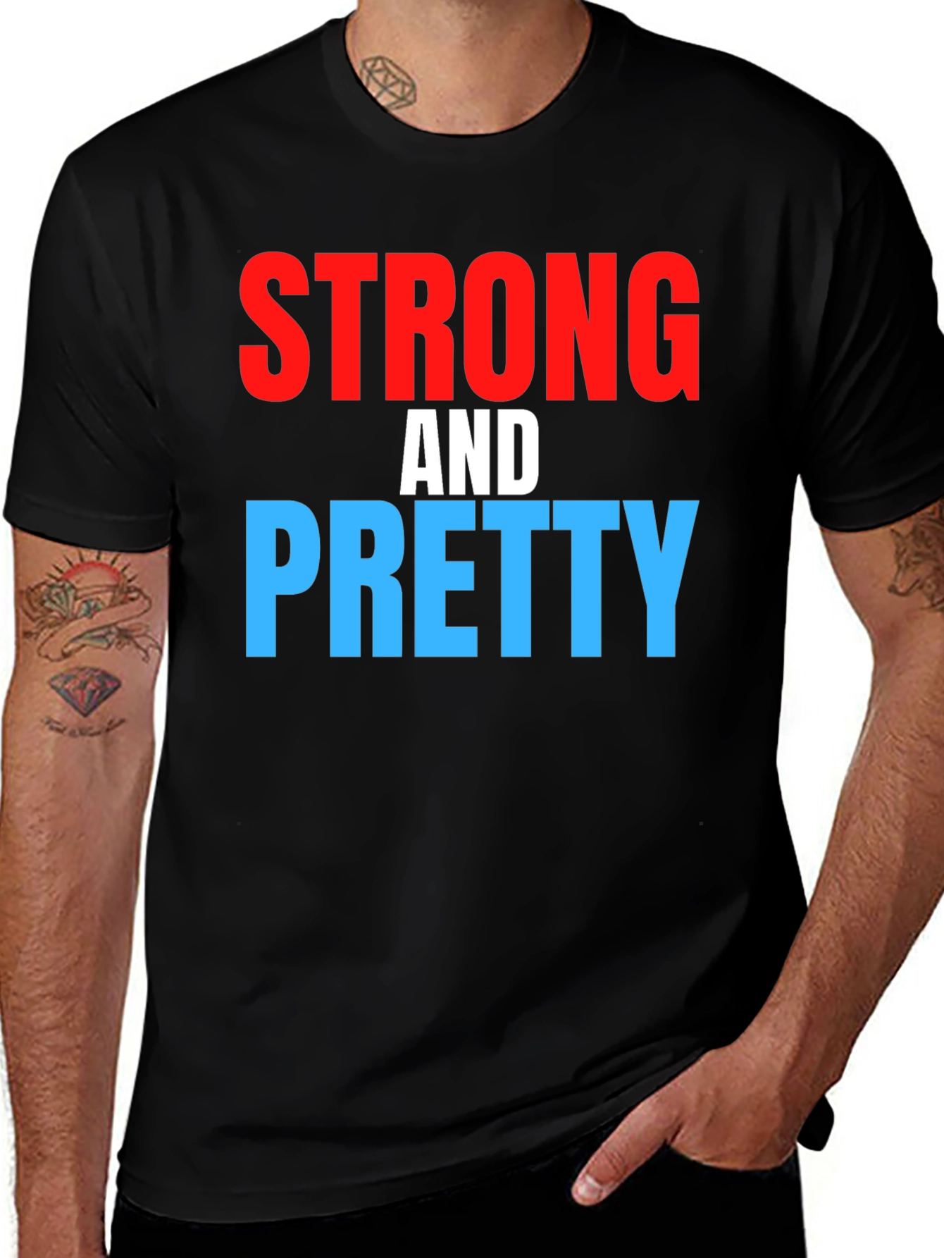 Variant 28 of Strong and Pretty Graphic Tee - Bold Statement T-Shirt