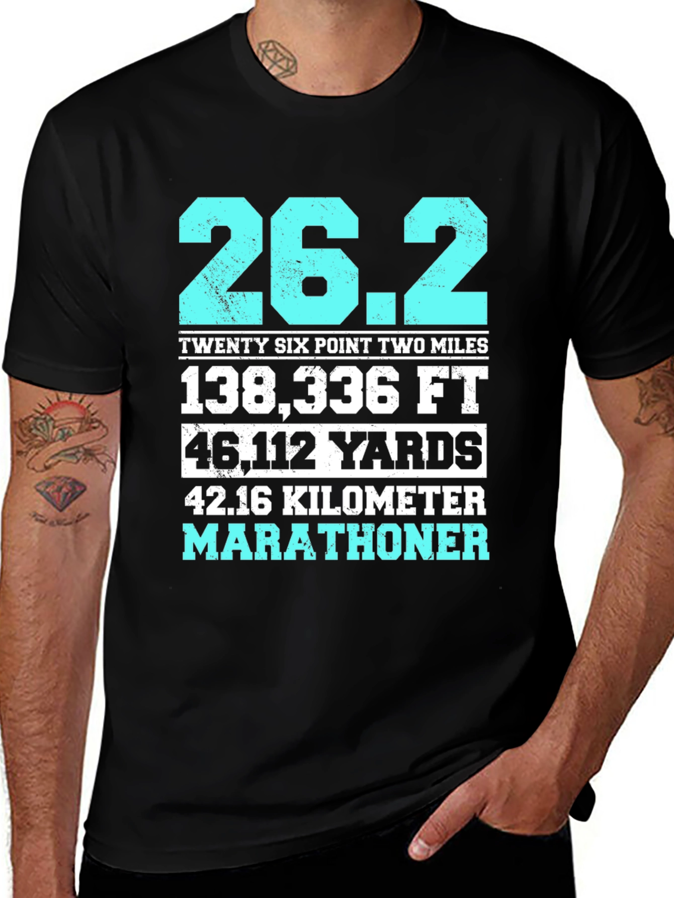 Marathoner 26.2 Mile T-Shirt - Runner's Gift