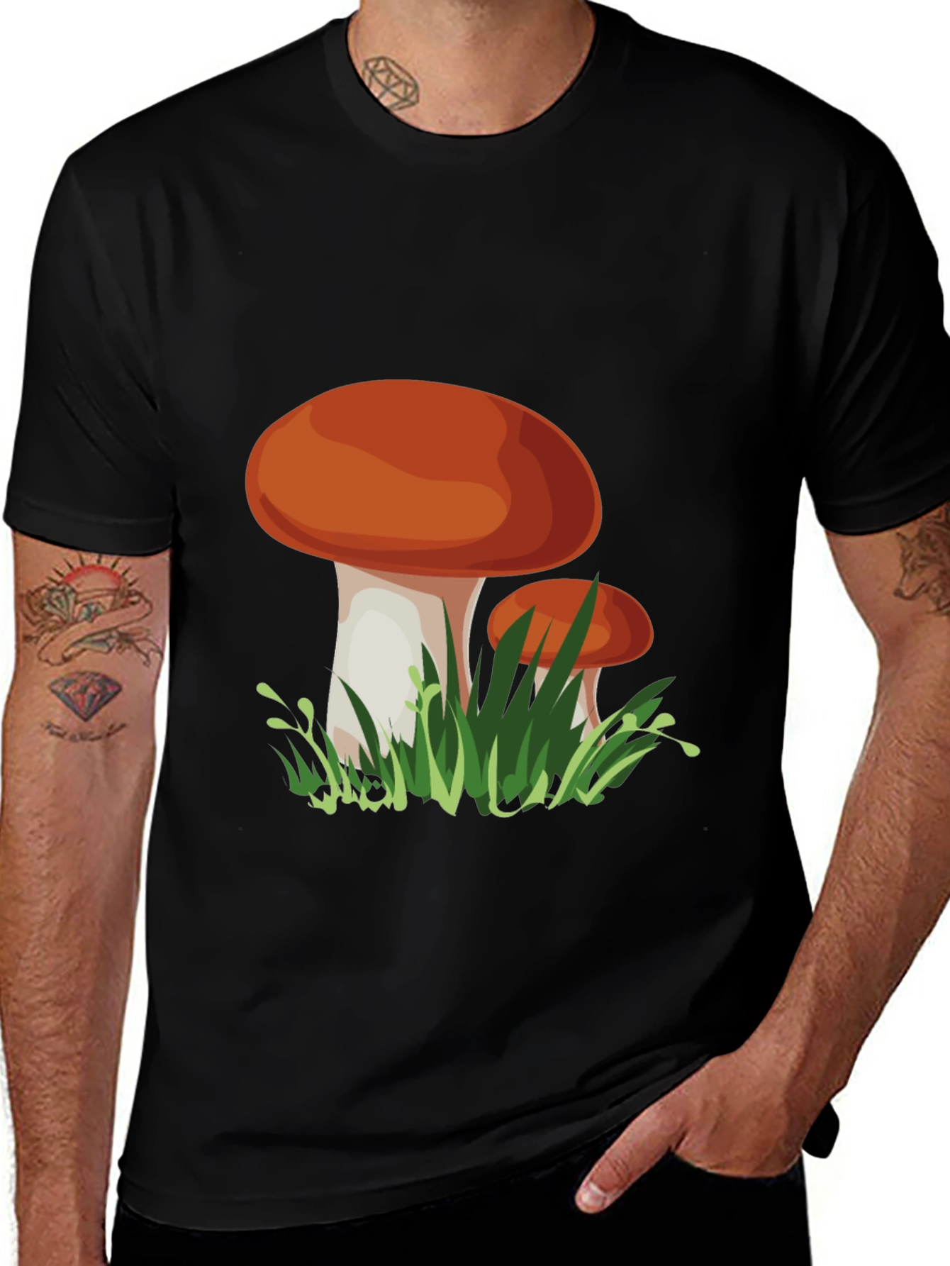 Variant 16 of Mushroom Graphic Tee - Nature Lover's T-Shirt