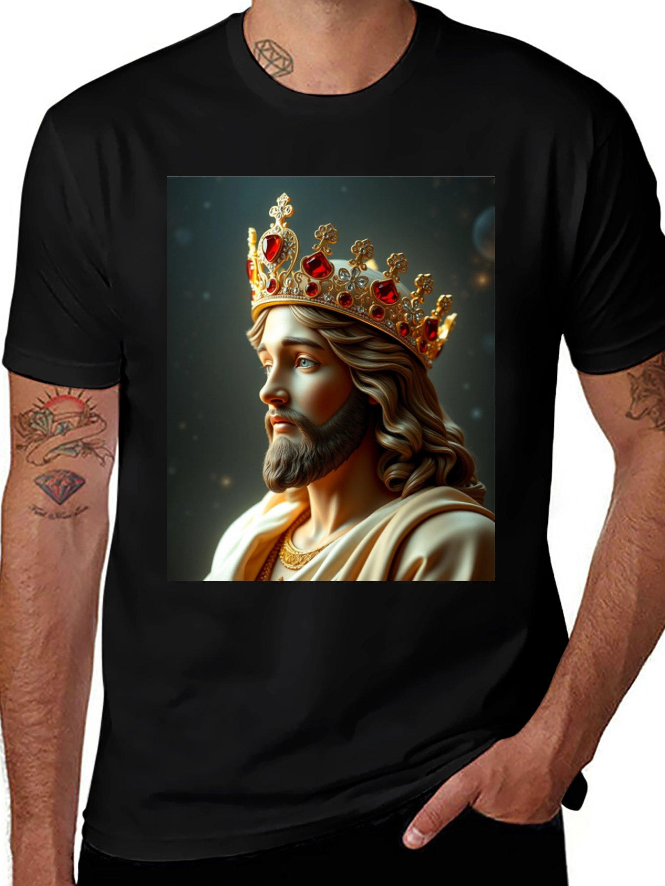 Variant 25 of Crowned Figure Graphic T-Shirt