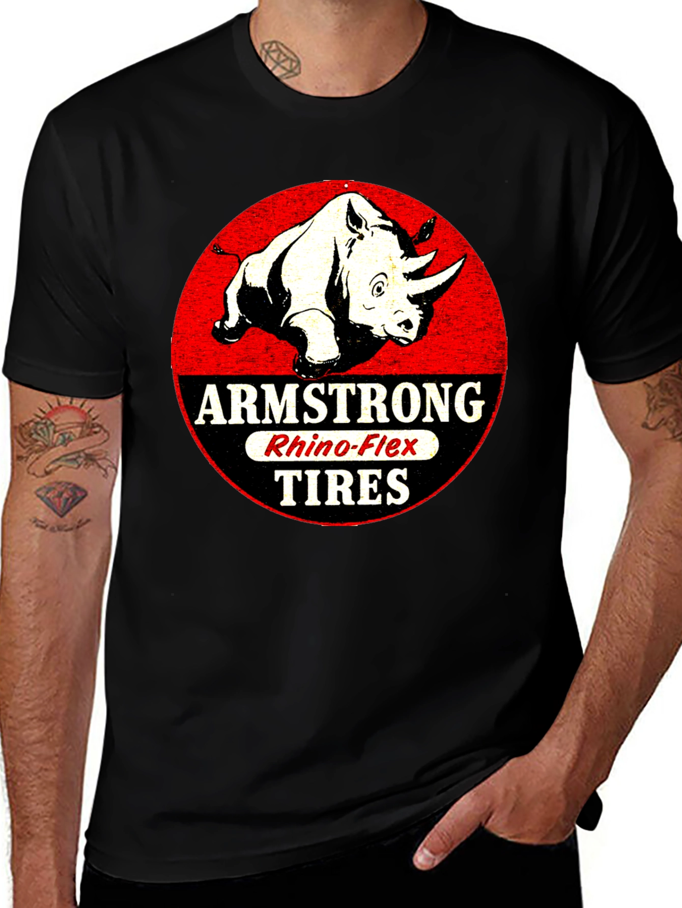 Variant 21 of Armstrong Rhino-Flex Tires Graphic Tee