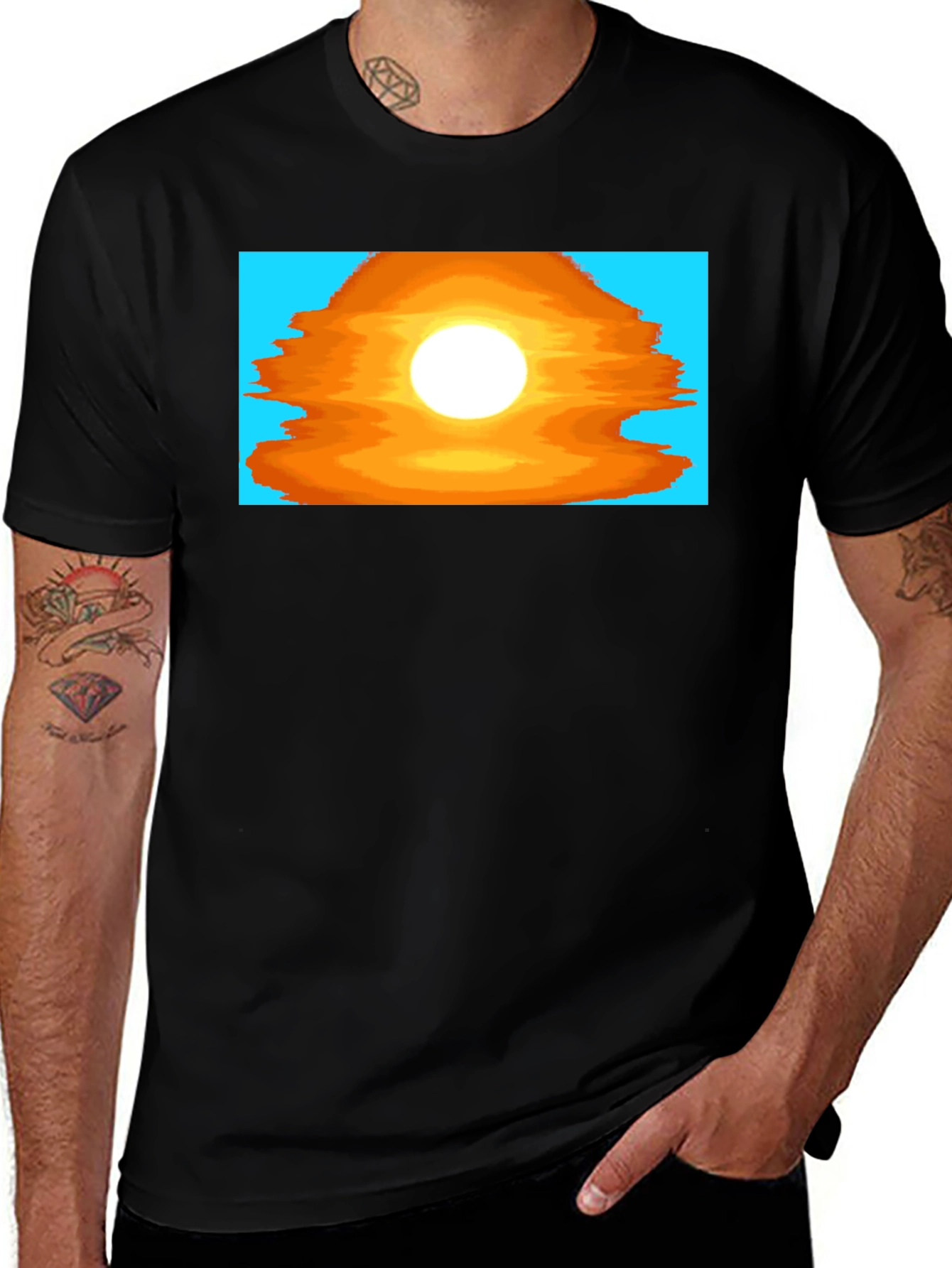 Variant 30 of Retro Sunset T-Shirt - Classic Graphic Tee