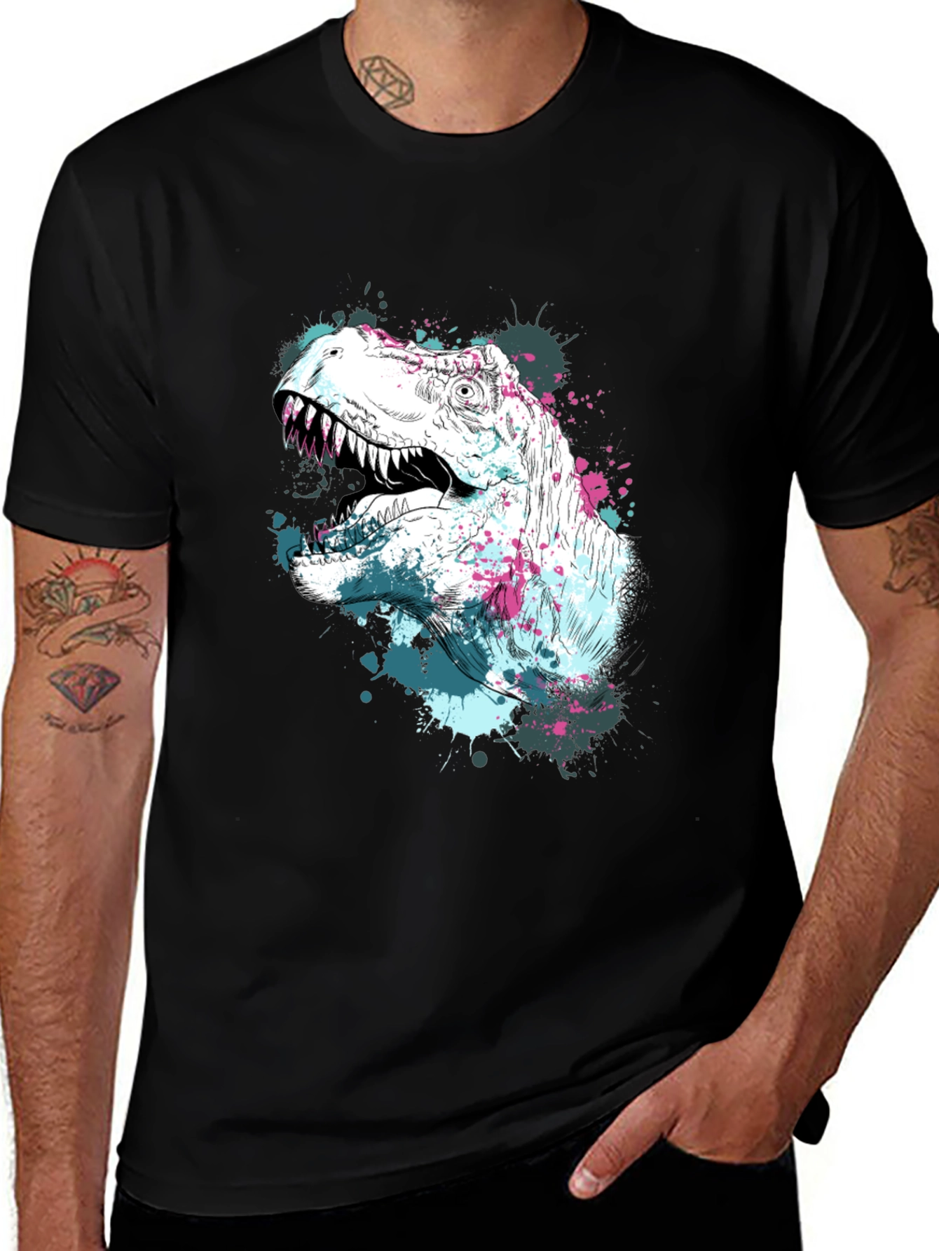 Variant 26 of Dino Splash T-Shirt - Unique Graphic Tee
