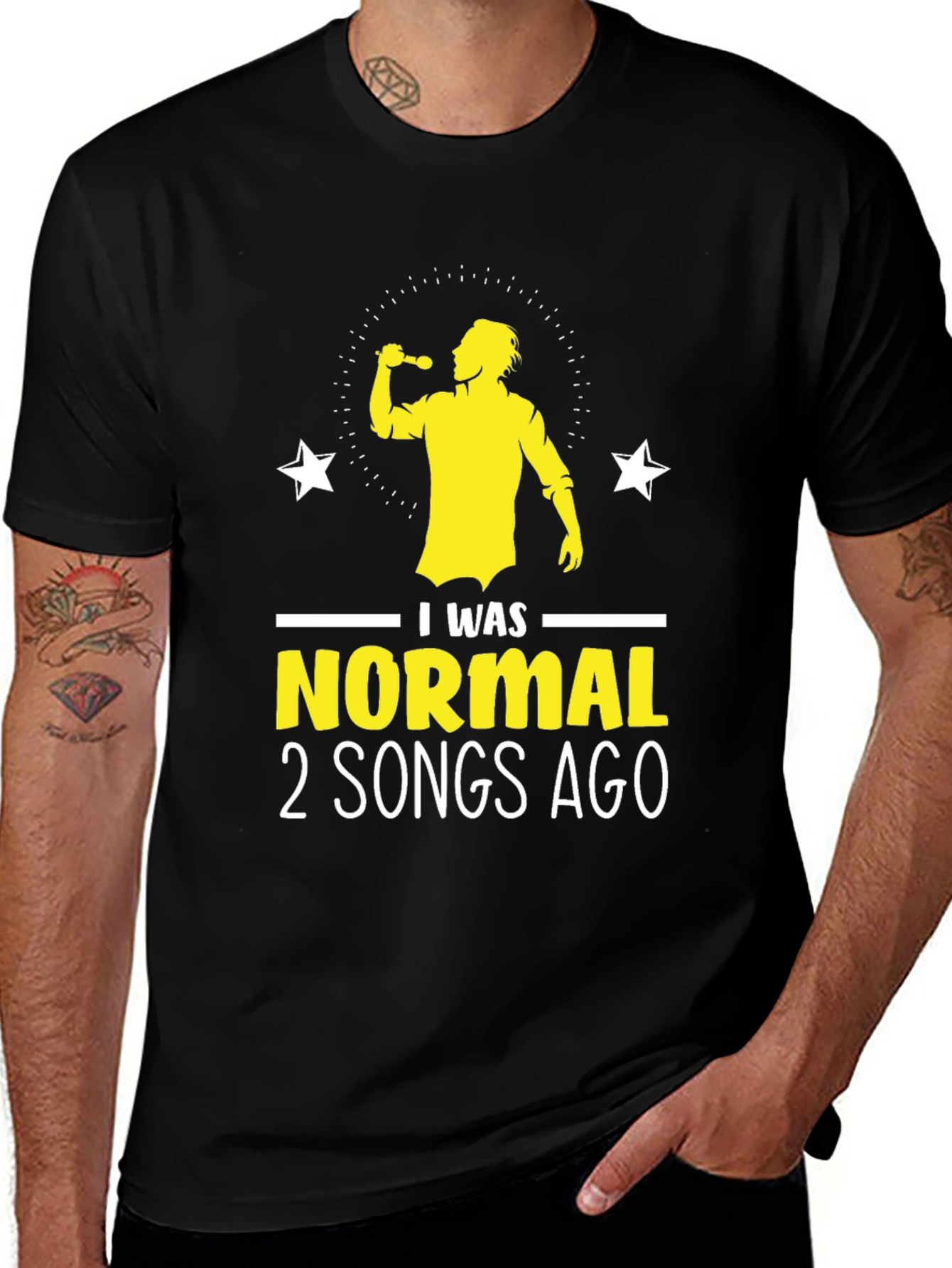 Variant 12 of I Was Normal 2 Songs Ago - Funny Music Lover T-Shirt