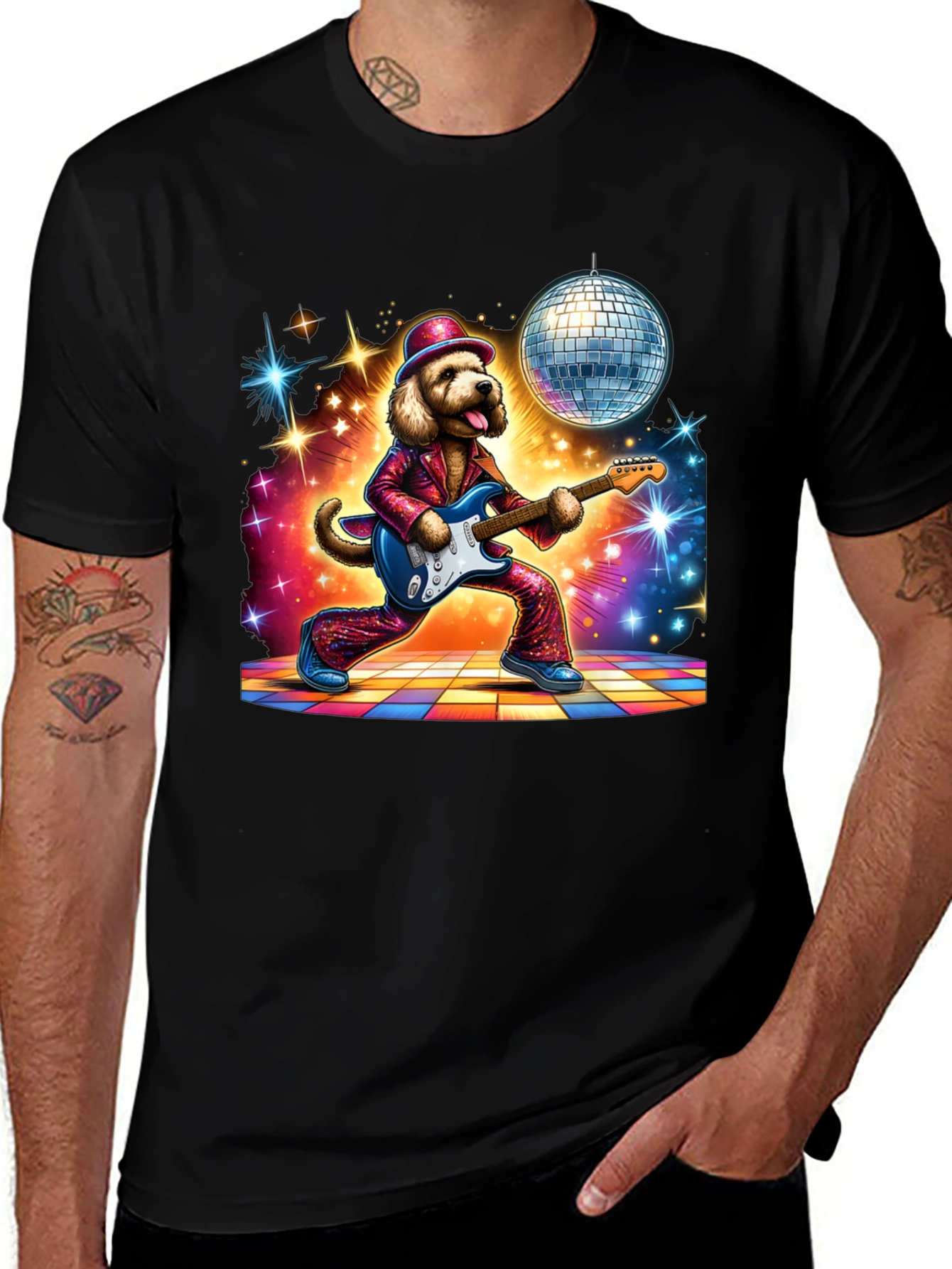 Variant 6 of Disco Dog Graphic Tee