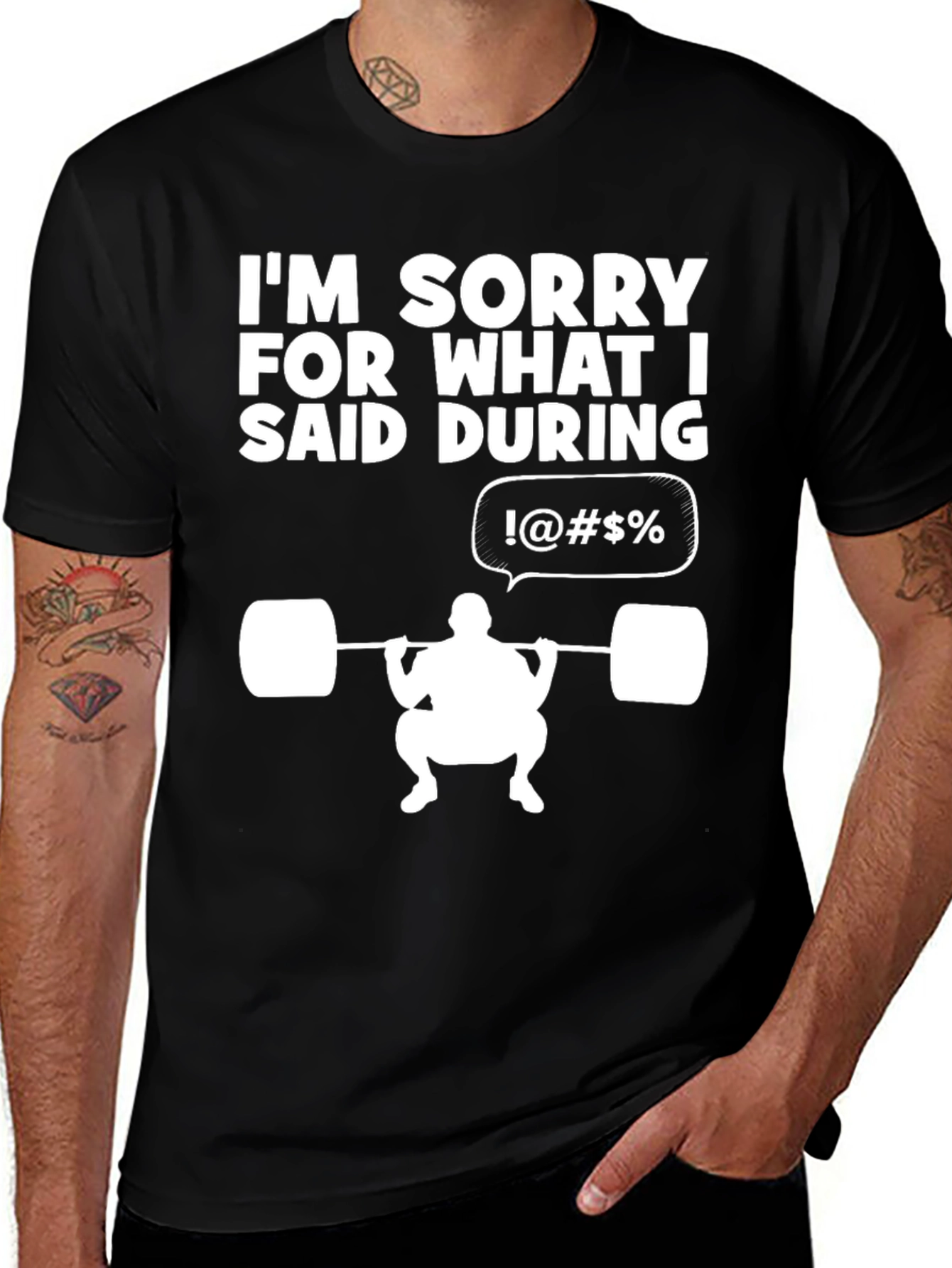 Funny Gym T-Shirt - I'm Sorry For What I Said Lifting