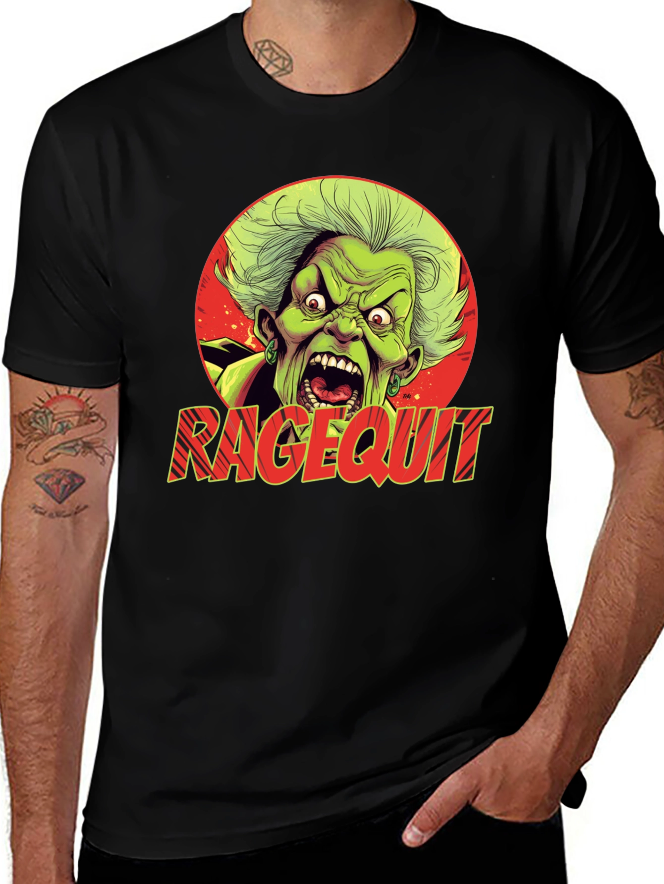 Variant 19 of Rage Quit Graphic Tee - Gamer T-Shirt