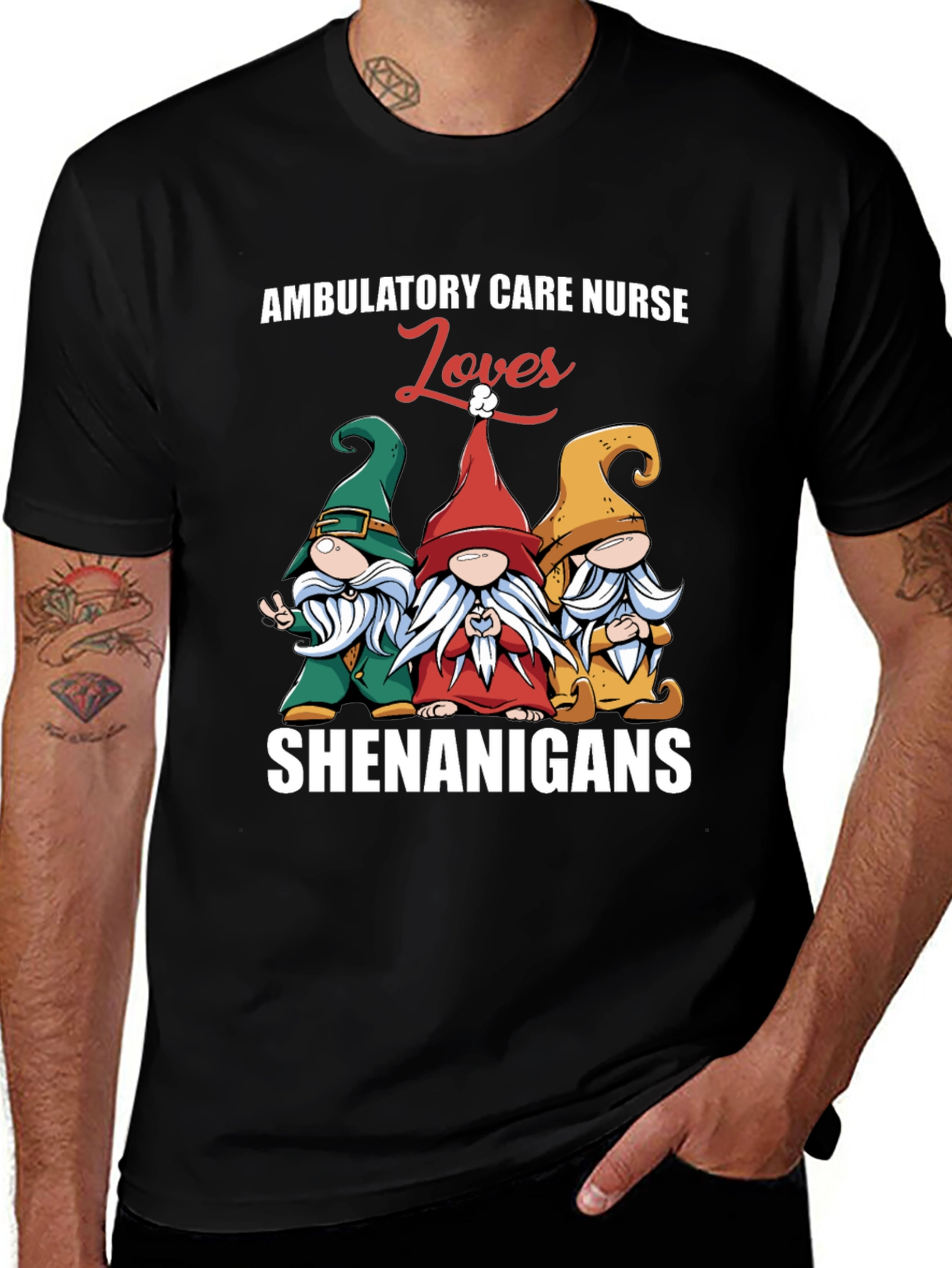 Variant 8 of Ambulatory Care Nurse Loves Shenanigans T-Shirt