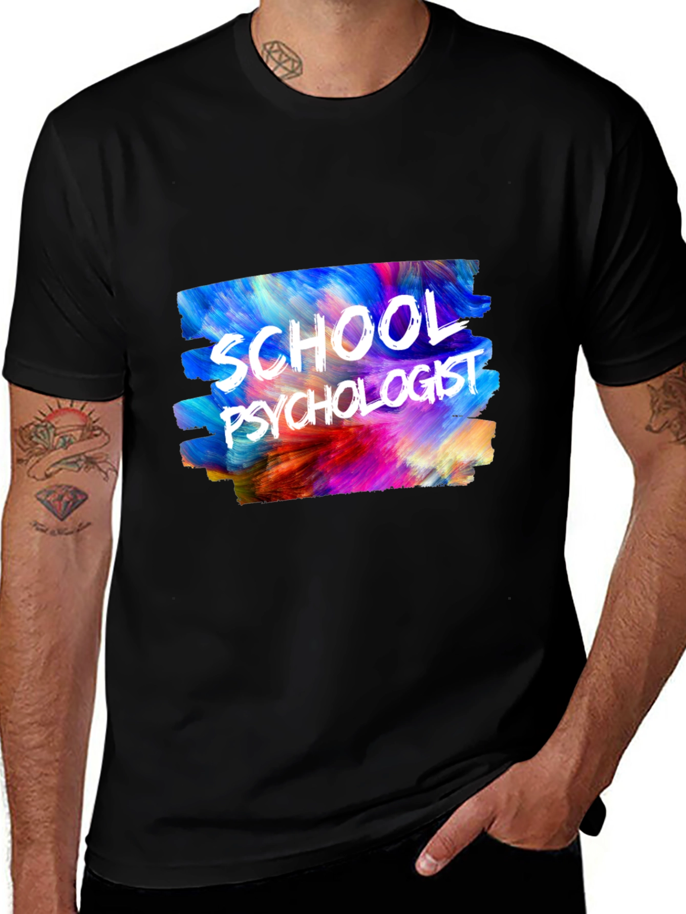 Variant 20 of School Psychologist T-Shirt - Colorful Design