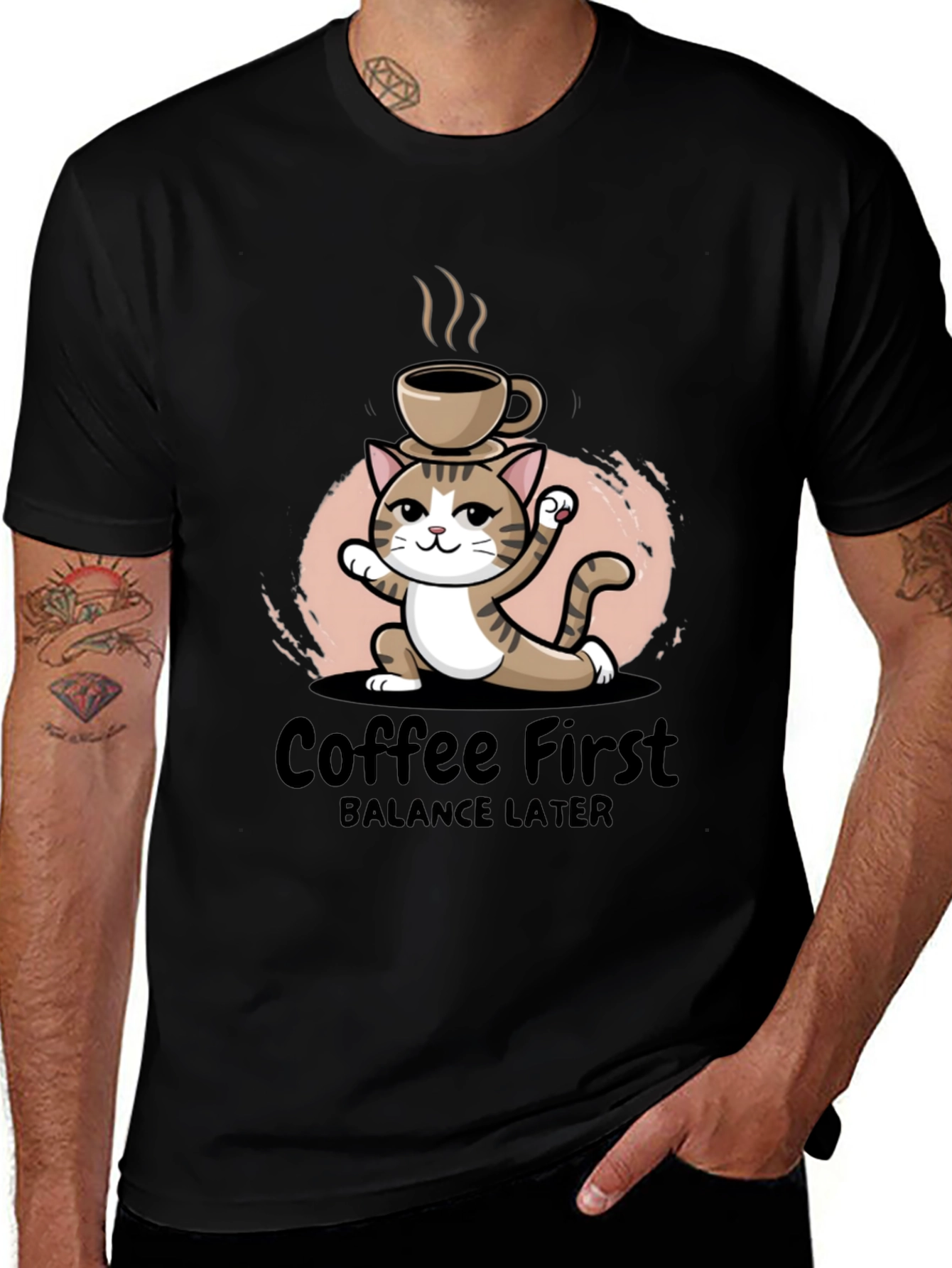 Variant 8 of Coffee First Balance Later T-Shirt