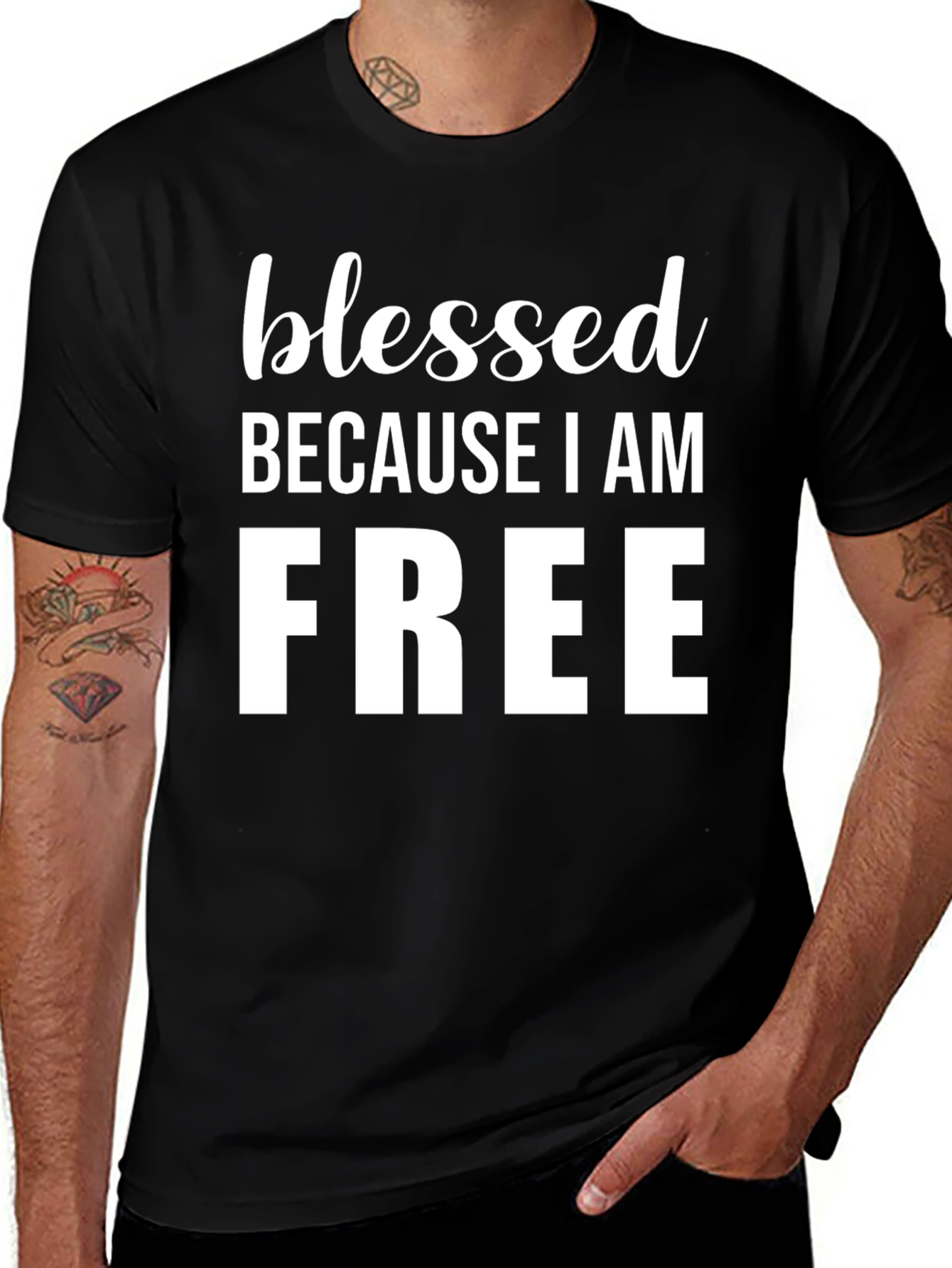 Variant 11 of Blessed Because I Am Free Graphic Tee