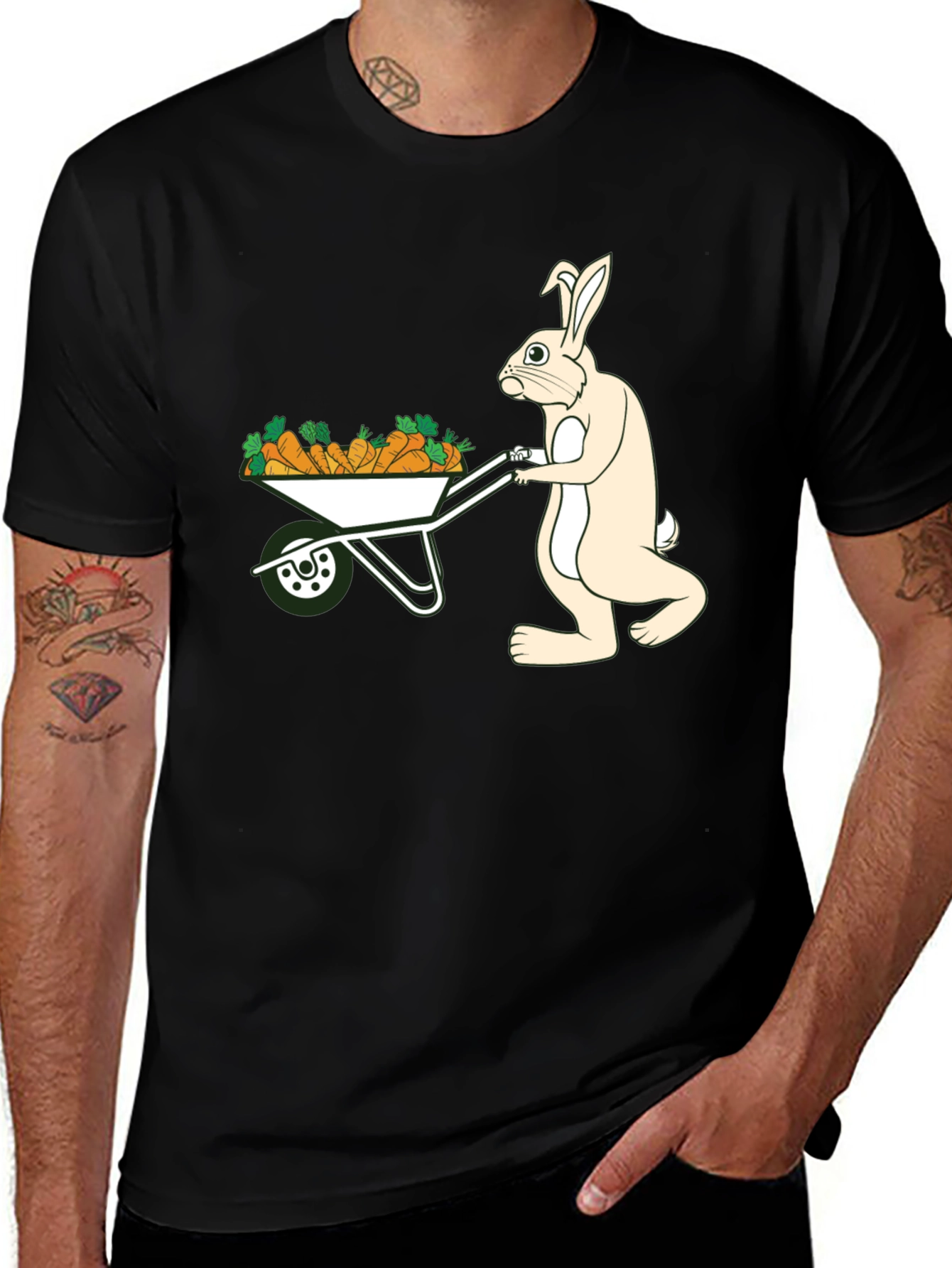 Variant 26 of Bunny & Carrots Graphic Tee