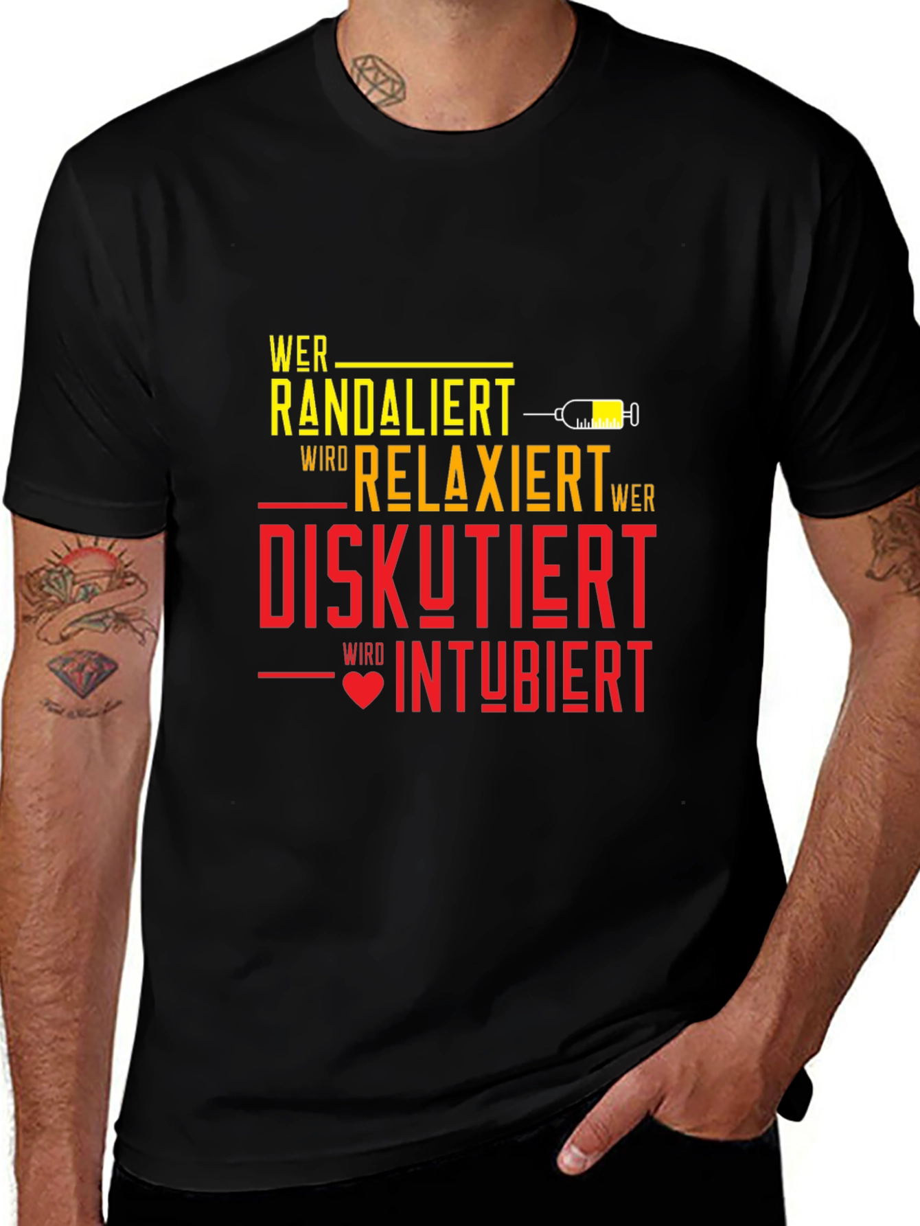 Variant 23 of Wer Randaliert Relaxiert Graphic Tee