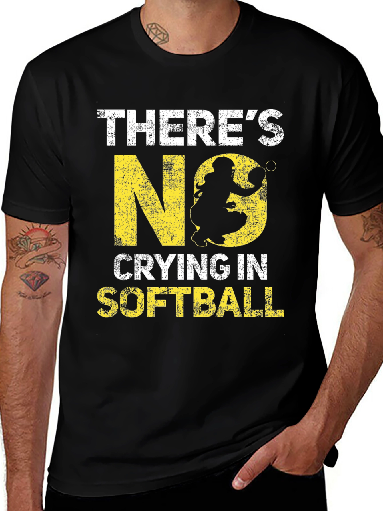 There's No Crying in Softball Graphic Tee