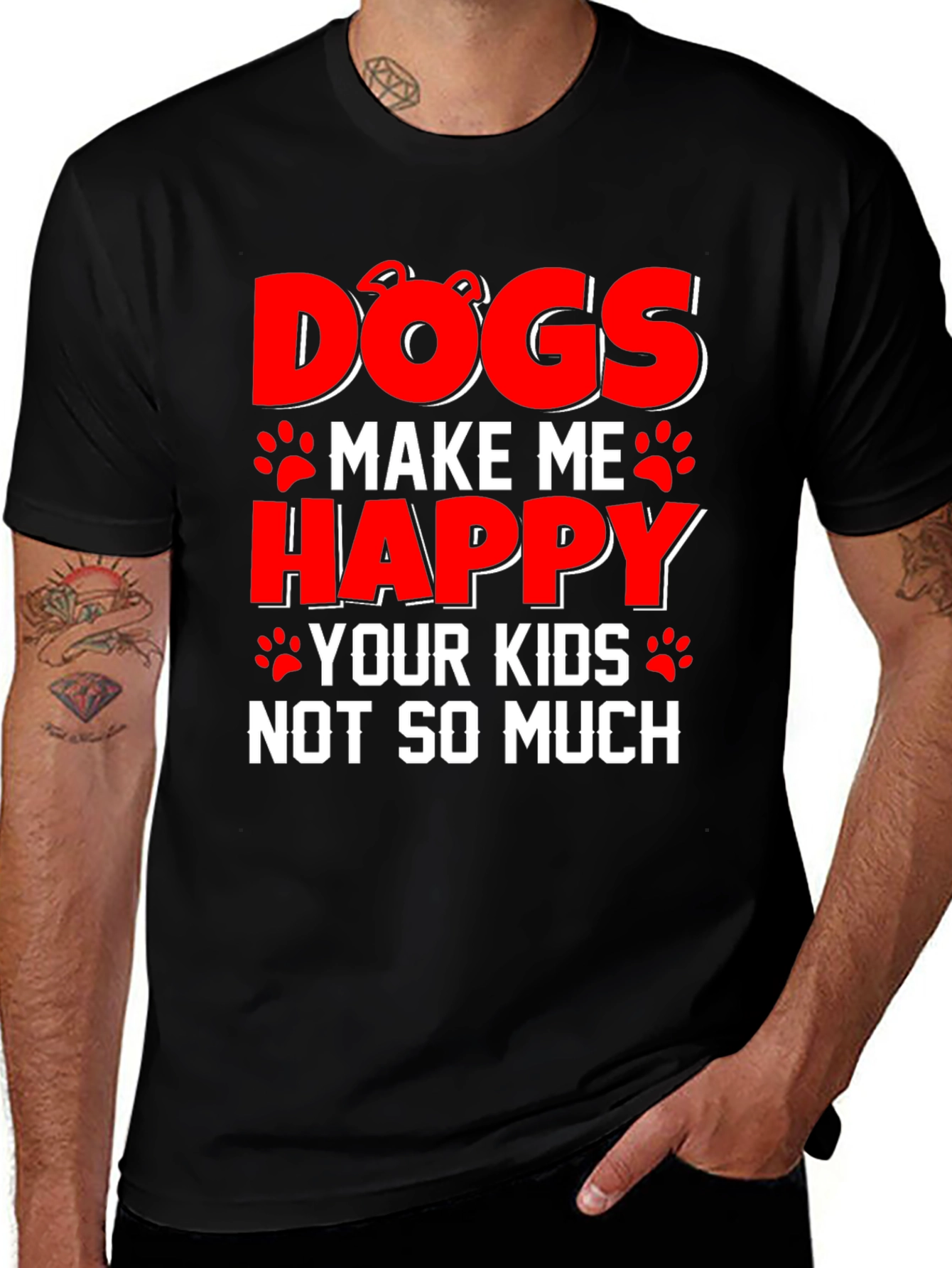 Variant 22 of Dogs Make Me Happy T-Shirt