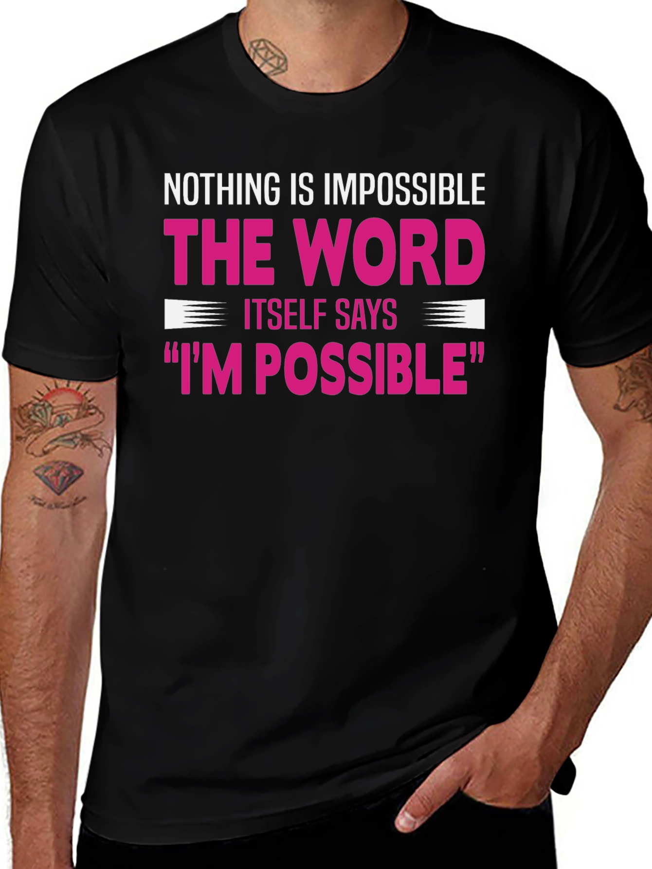 Variant 30 of Inspirational Graphic T-Shirt - "I'm Possible"