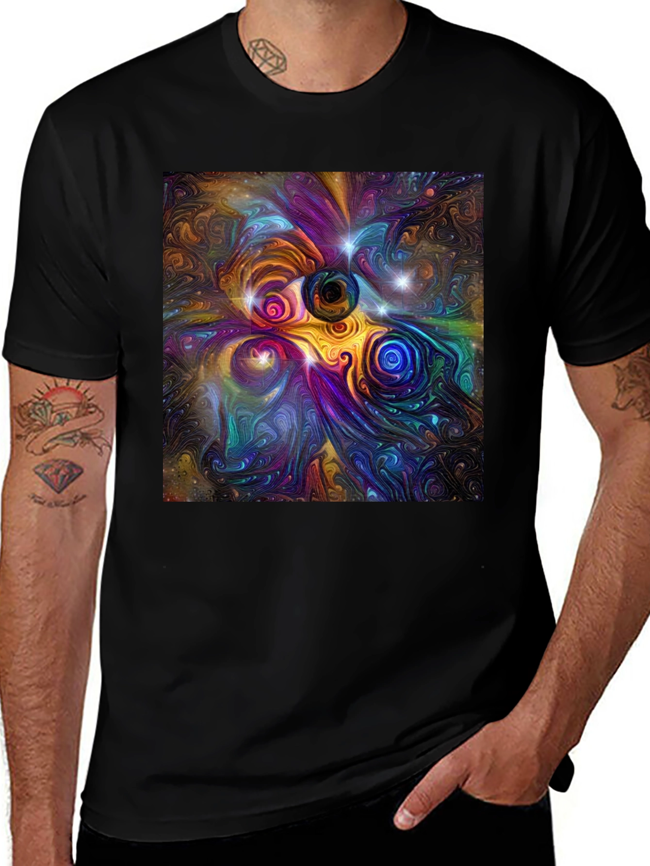 Variant 15 of Abstract Universe Graphic T-Shirt