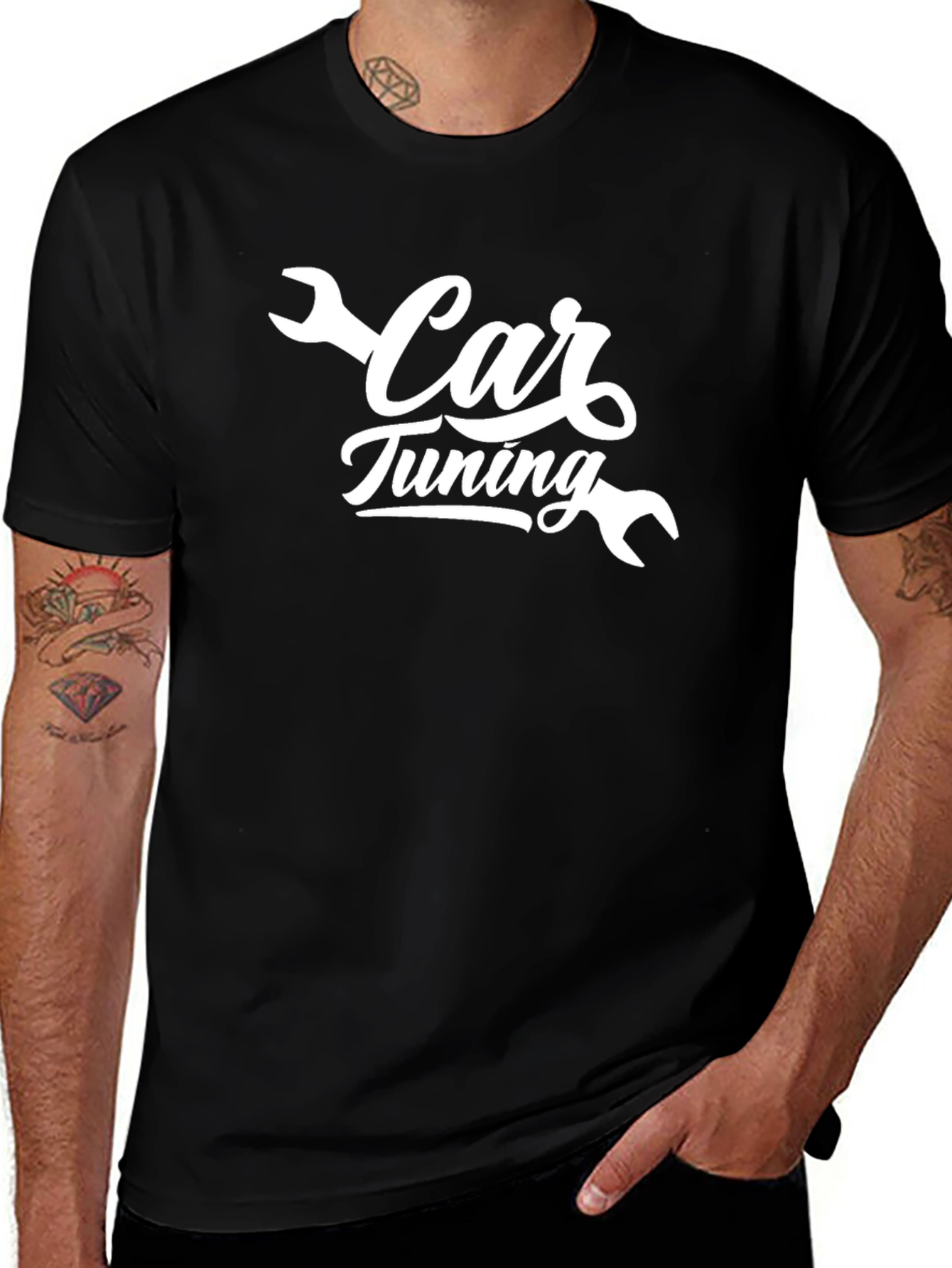 Variant 27 of Car Tuning Black T-Shirt - Mechanic, Auto Enthusiast Apparel