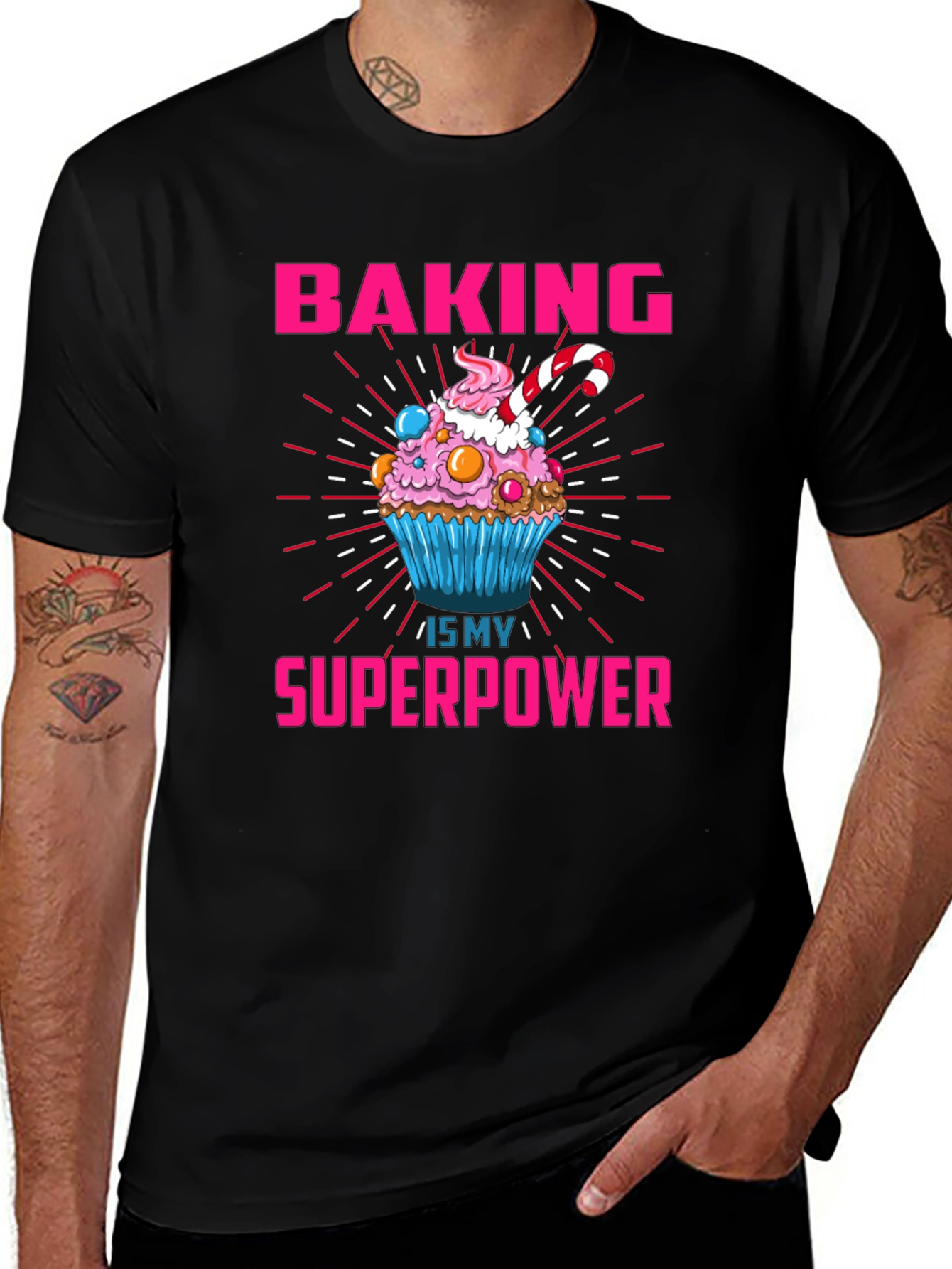 Variant 29 of Baking is My Superpower Graphic T-Shirt