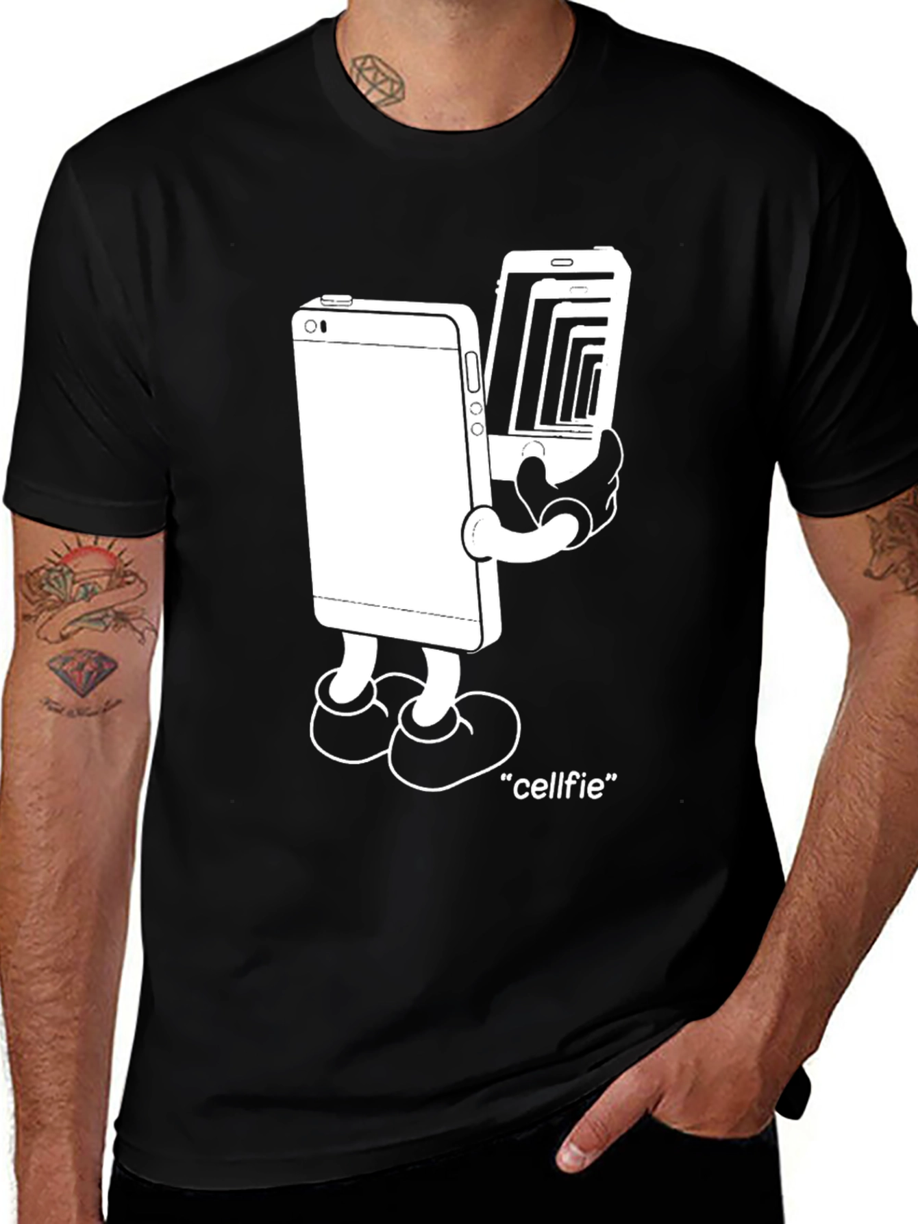 Variant 14 of Cellfie T-Shirt - Funny Graphic Tee