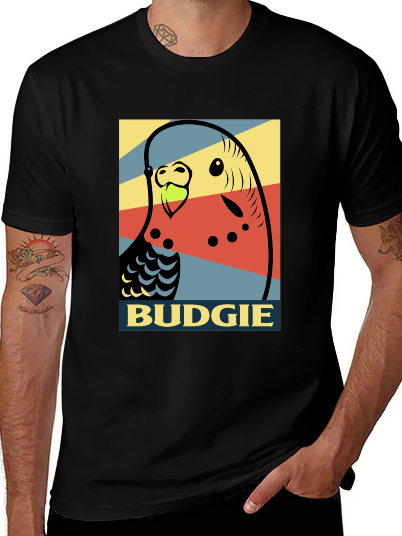 Variant 10 of Budgie Parrot T-Shirt - Bird Lover Tee