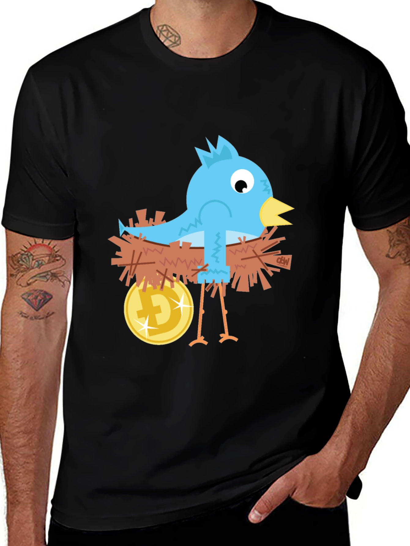Variant 24 of Bird's Nest Crypto Tee