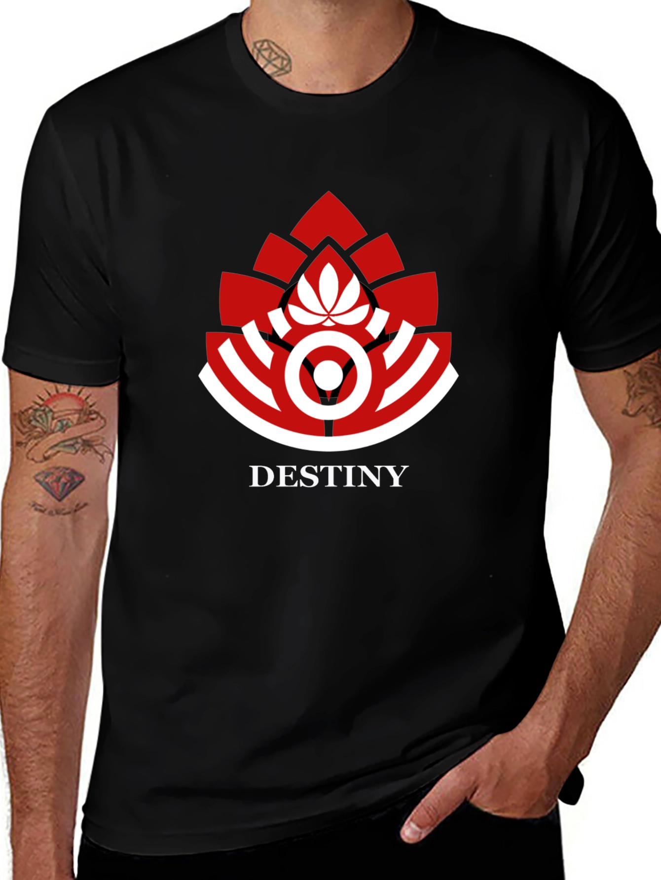 Destiny Logo Graphic Print Black T-Shirt