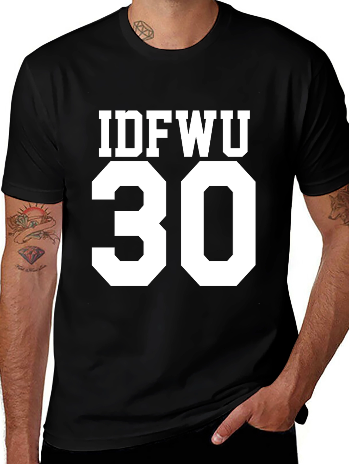 Variant 26 of IDFWU 30 Graphic T-Shirt, Black