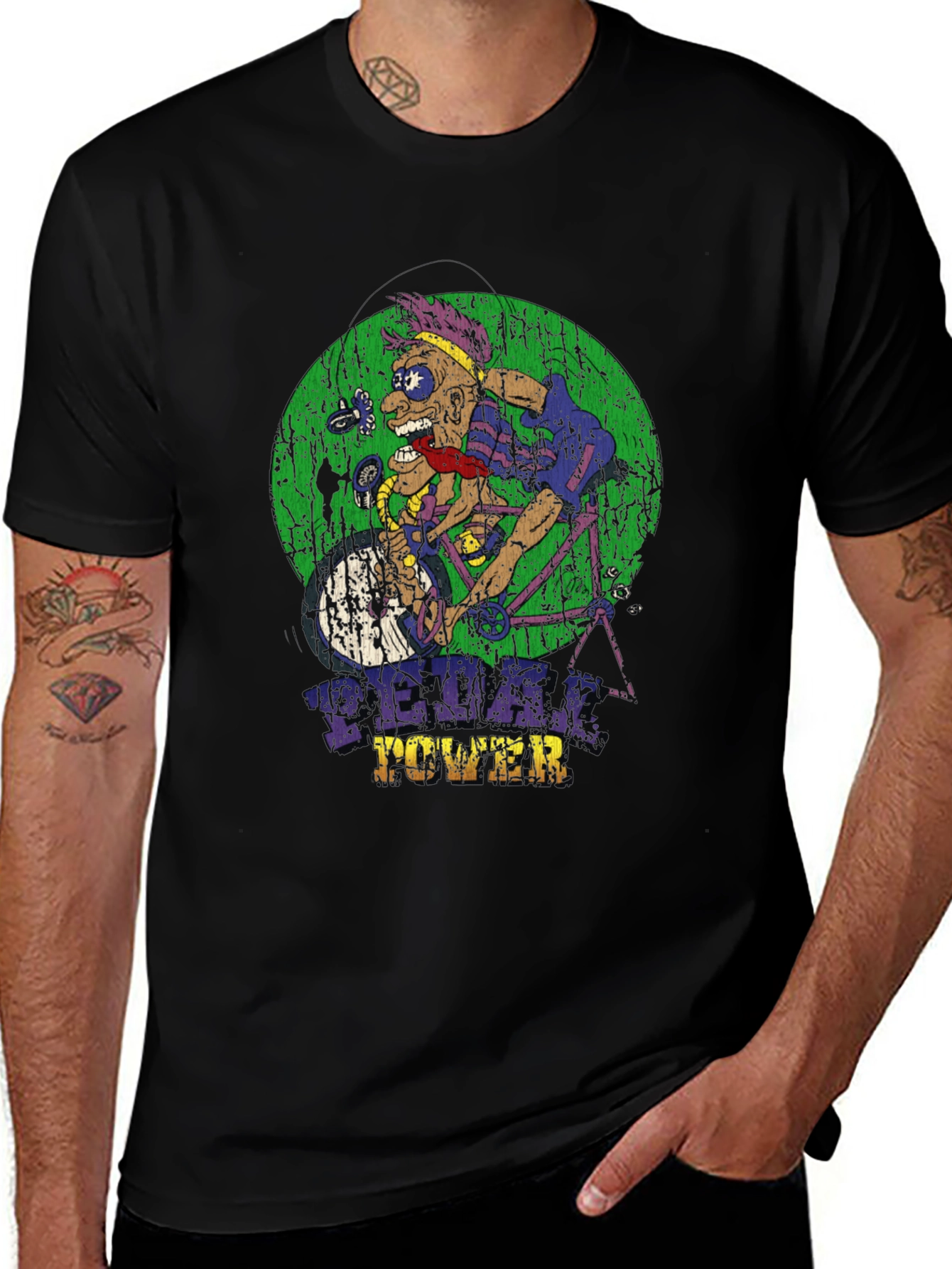Variant 23 of Pedal Power Graphic T-Shirt