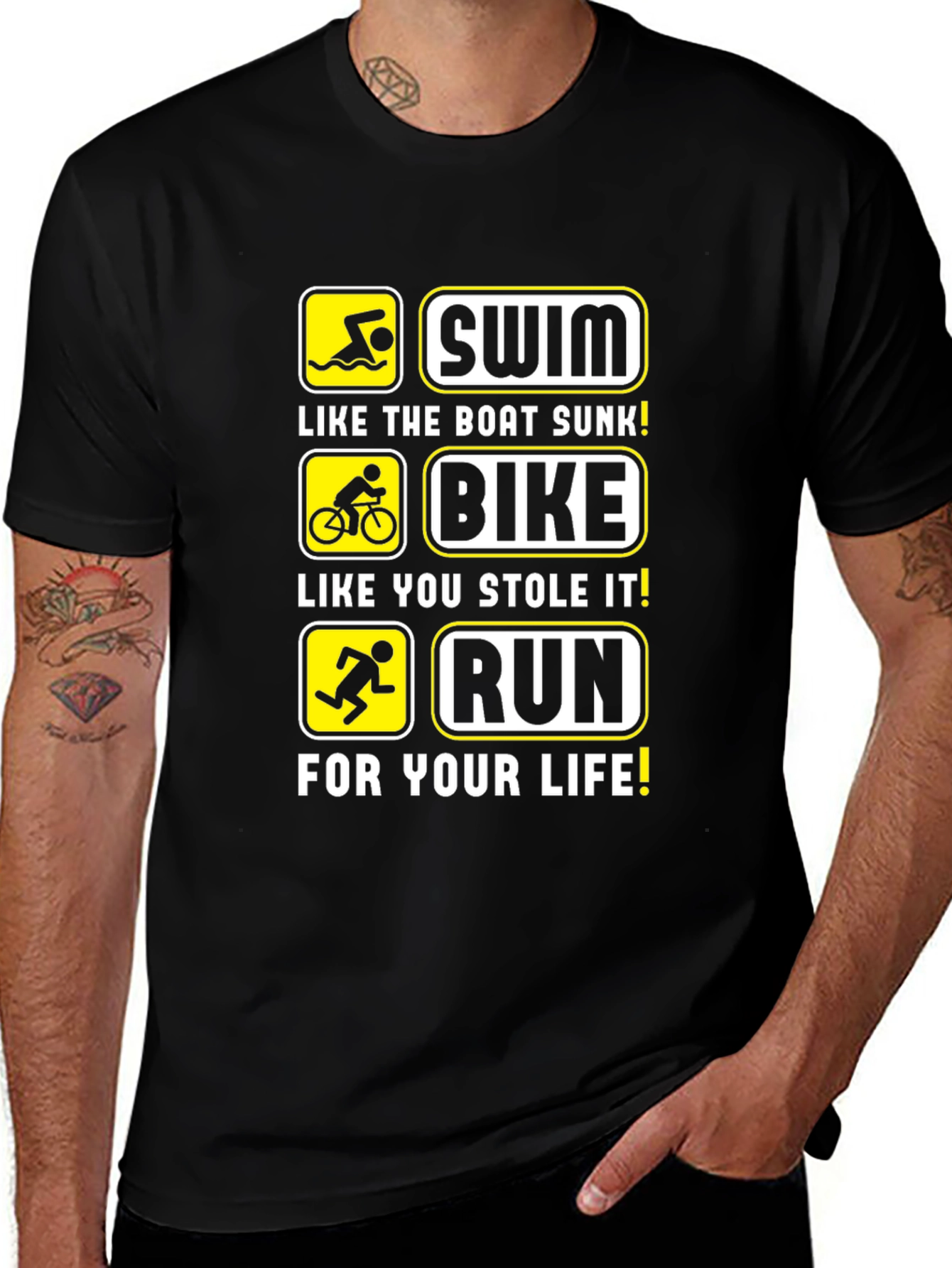 Triathlon T-Shirt: Swim Bike Run