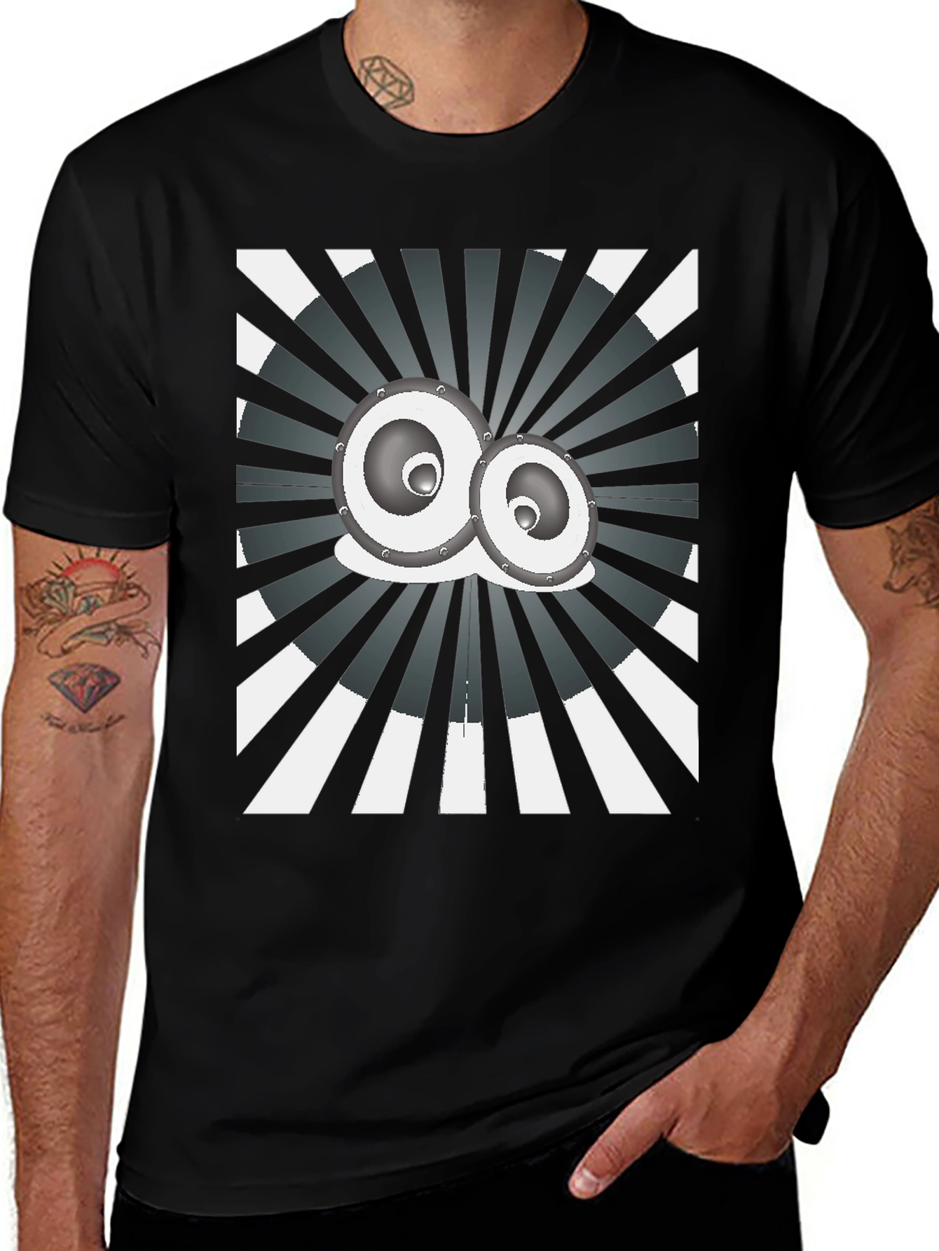 Abstract Graphic Print Tee