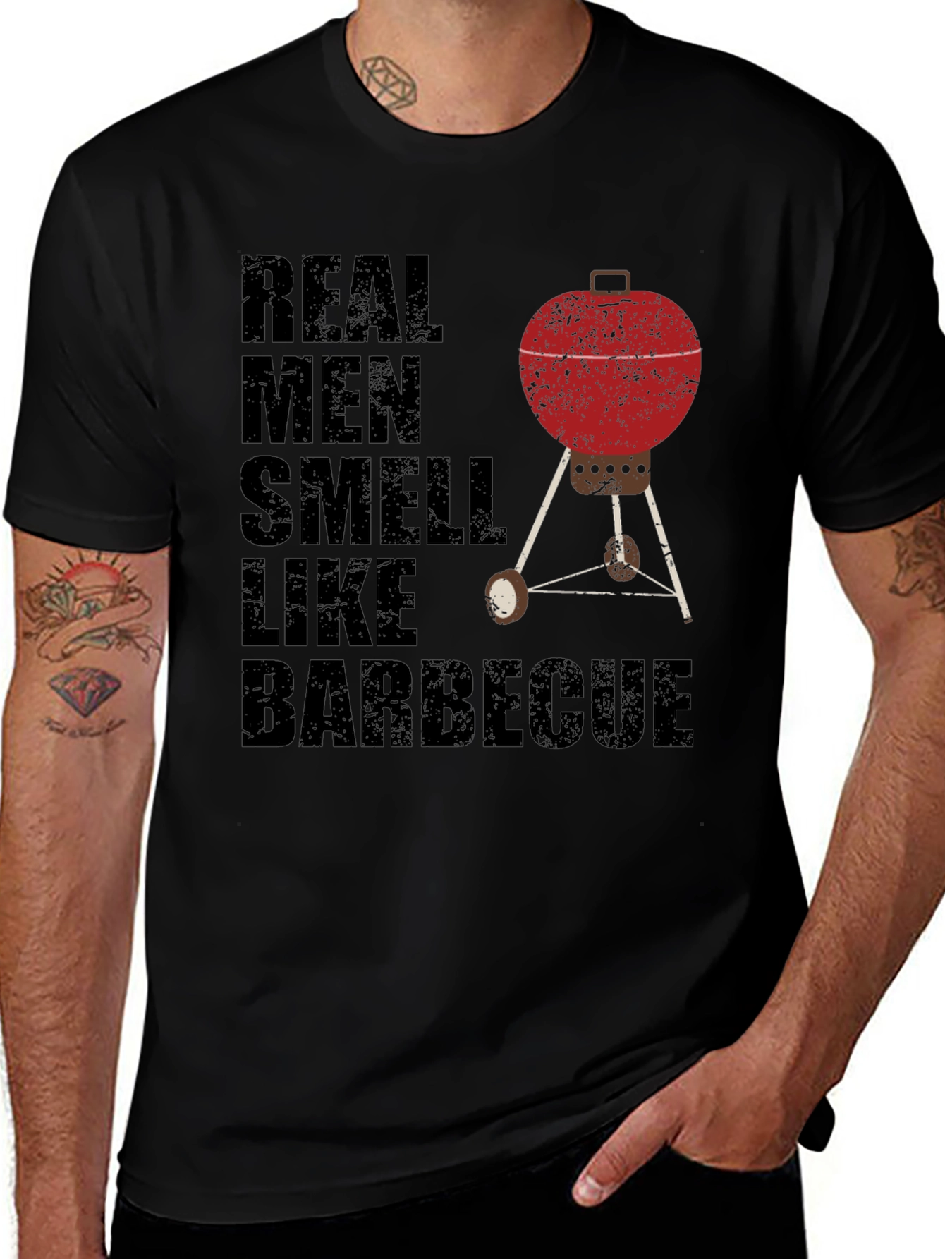 Variant 28 of Real Men Smell Like Barbecue T-Shirt
