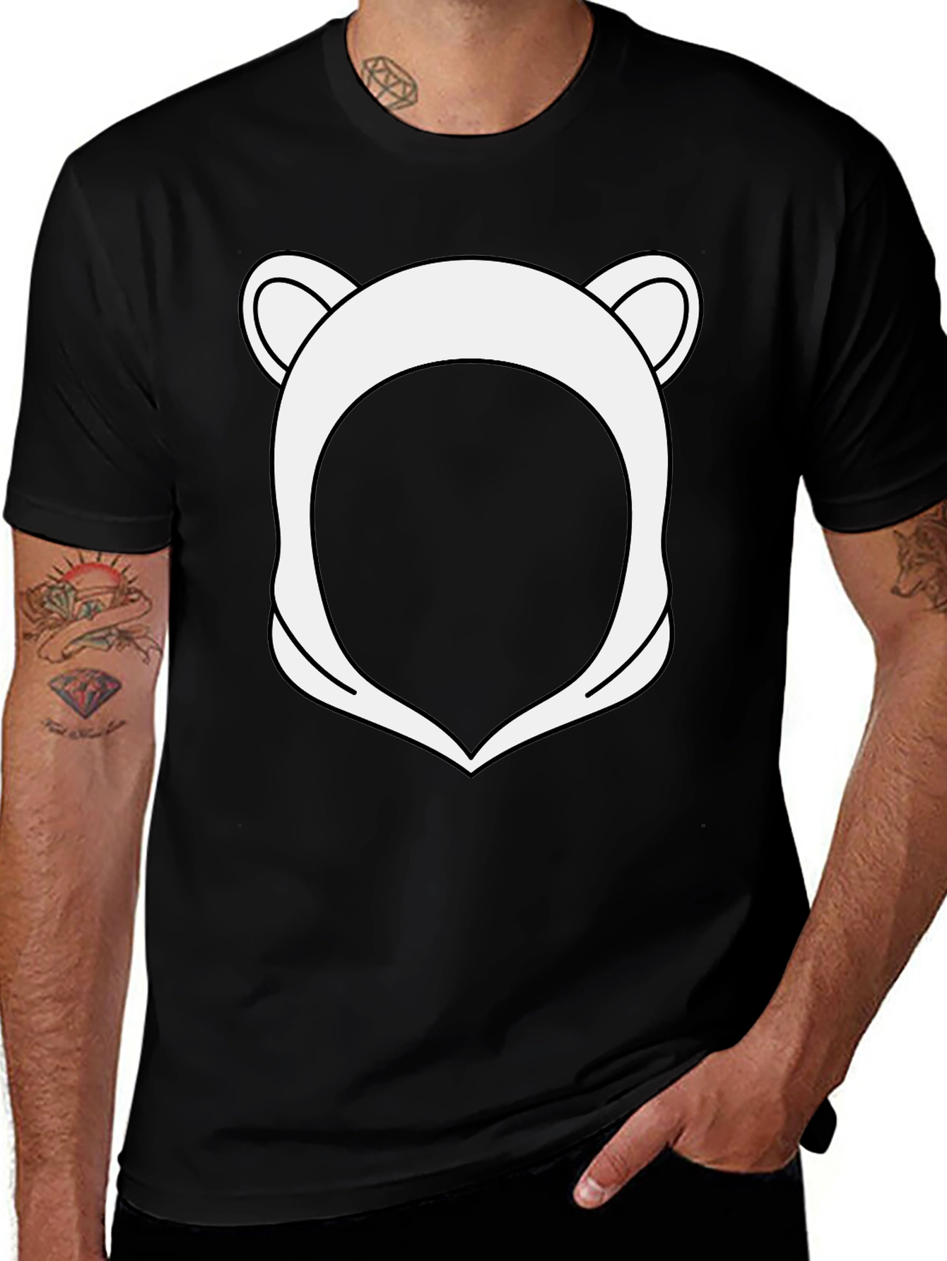 Variant 23 of Bear Hoodie T-Shirt - Fun Graphic Tee