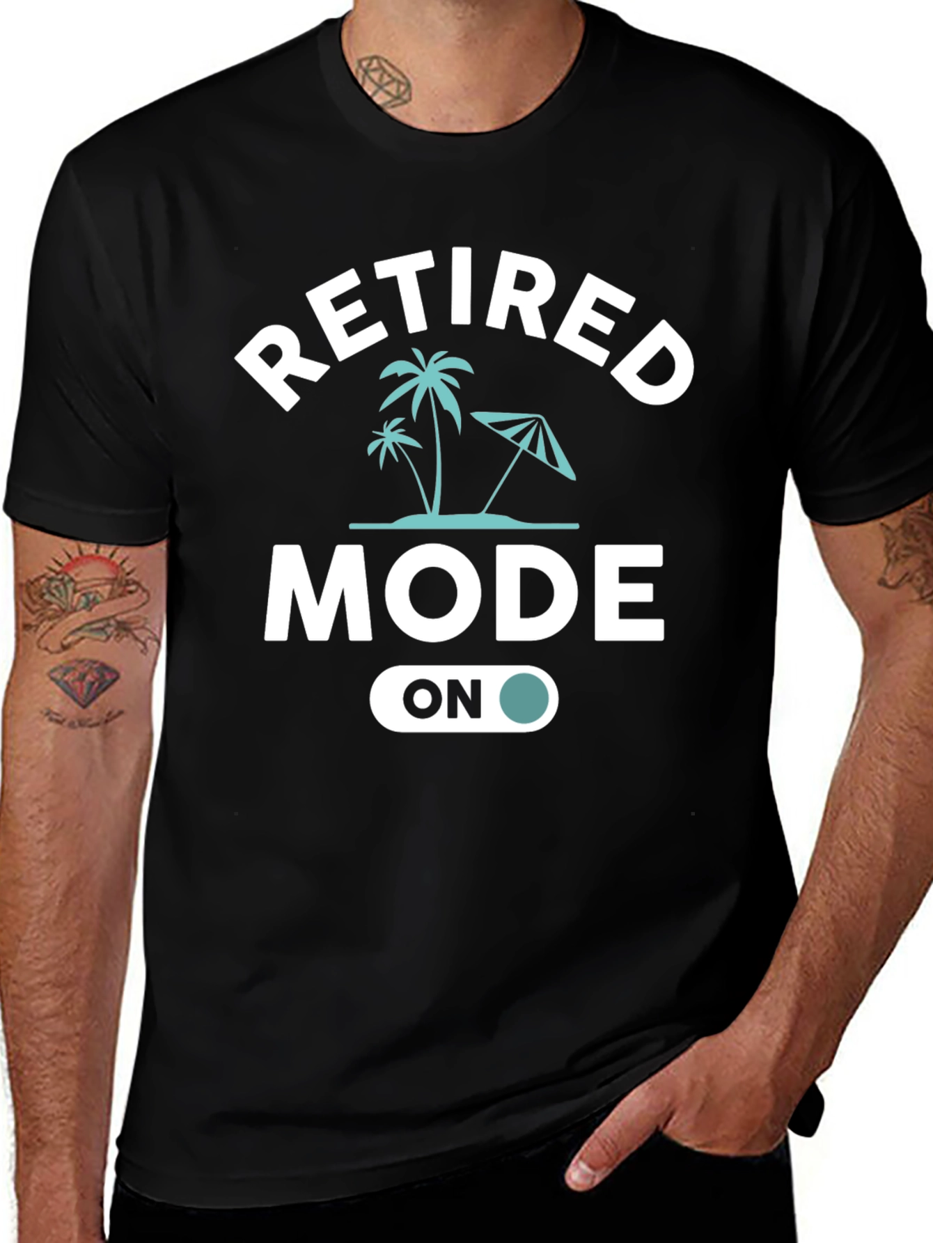 Variant 21 of Retired Mode ON Graphic T-Shirt