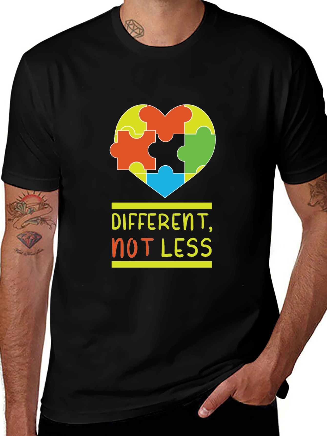 Variant 18 of Autism Awareness T-Shirt - Different Not Less