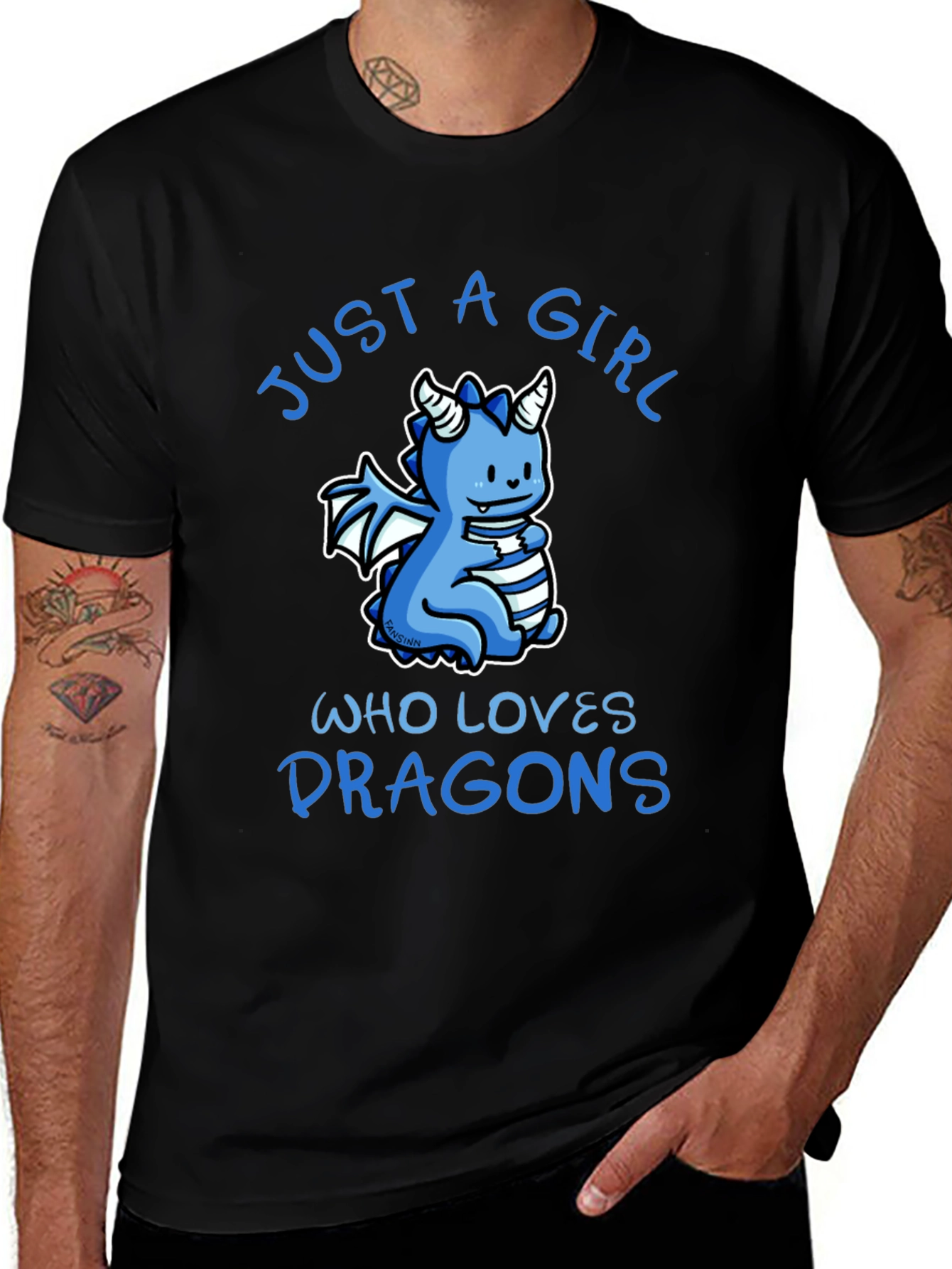 Variant 27 of Cute Dragon Lover Graphic T-Shirt