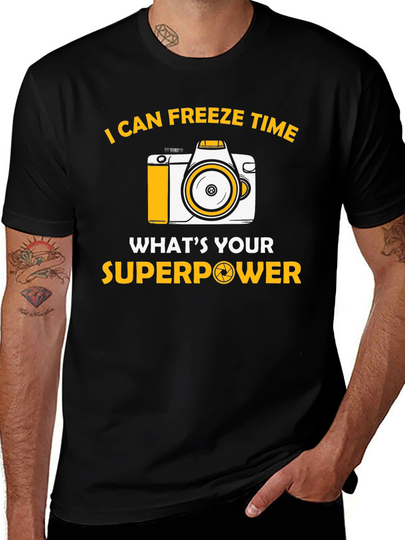 I Can Freeze Time Photography Superpower T-Shirt