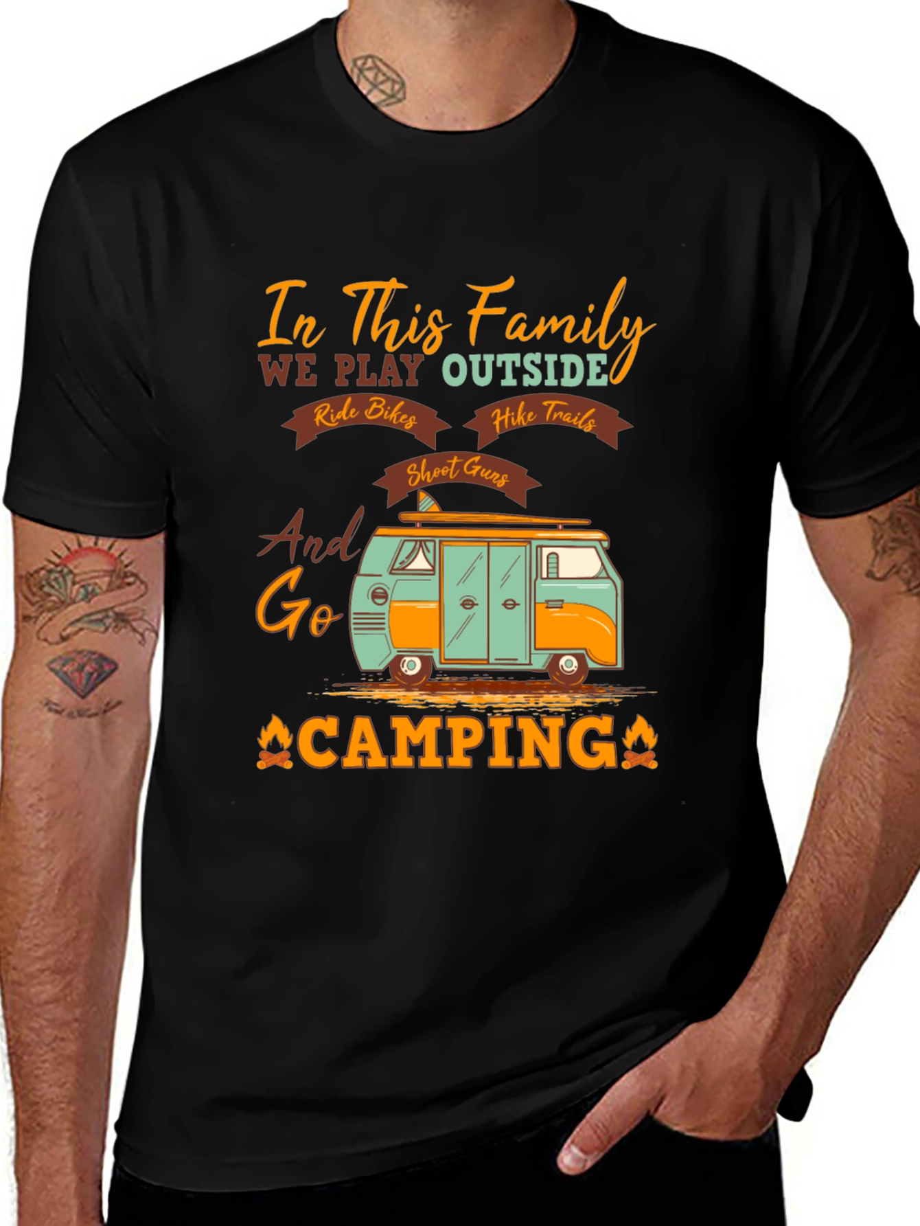 Variant 26 of Camping Family T-Shirt: Play Outside