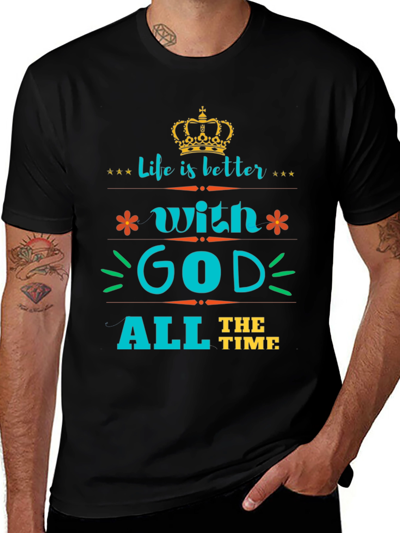 Life is Better with God Tee - Stylish Christian T-Shirt
