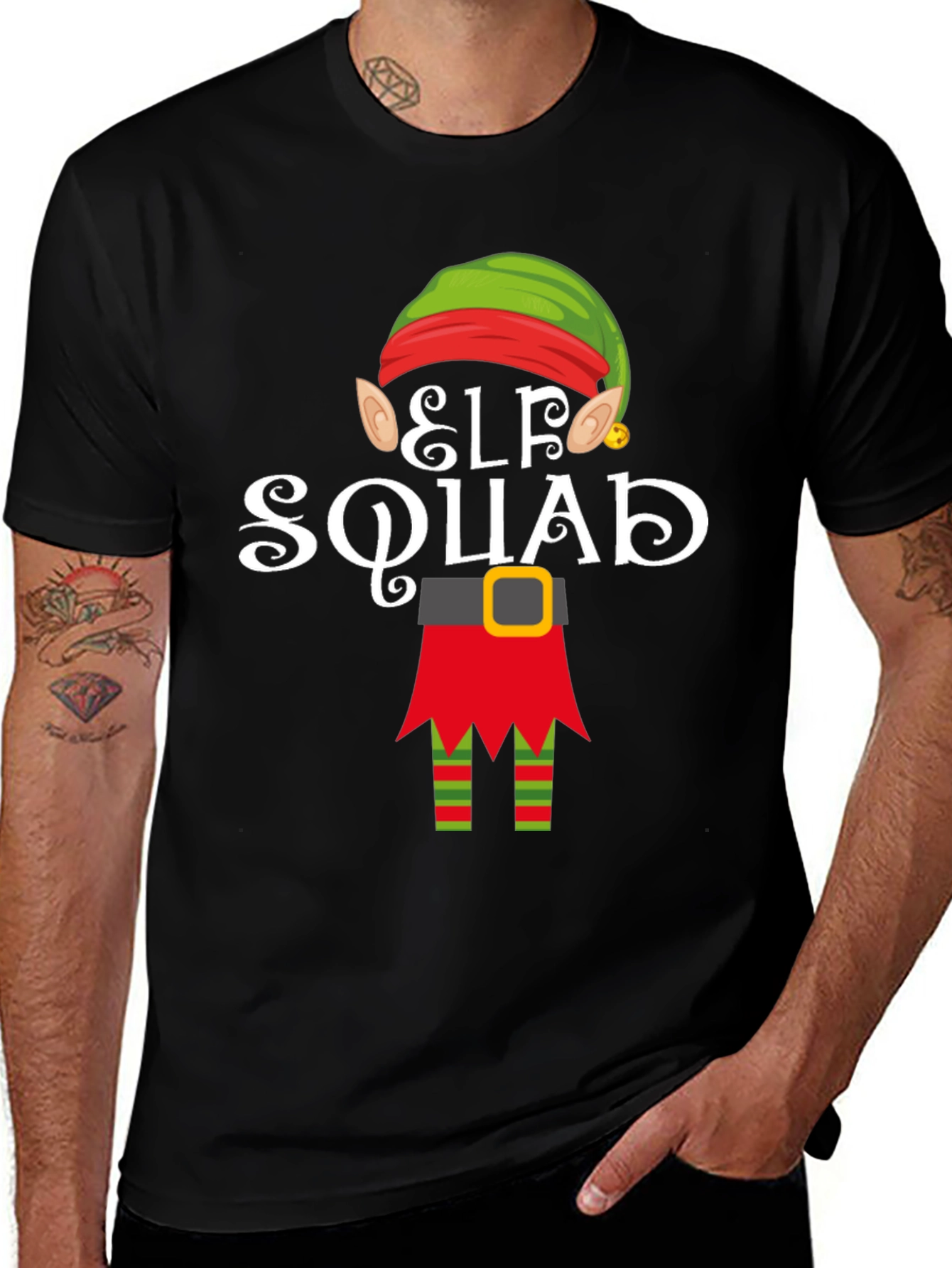 Elf Squad Graphic Tee - Holiday Fun