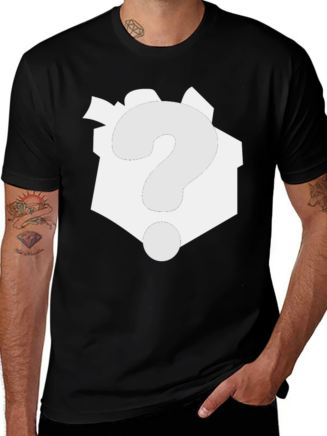 Variant 15 of Mystery Gift T-Shirt - Black Graphic Tee
