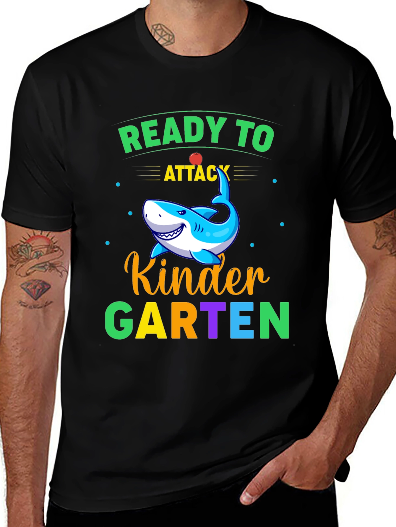 Ready to Attack Kindergarten Shark T-Shirt