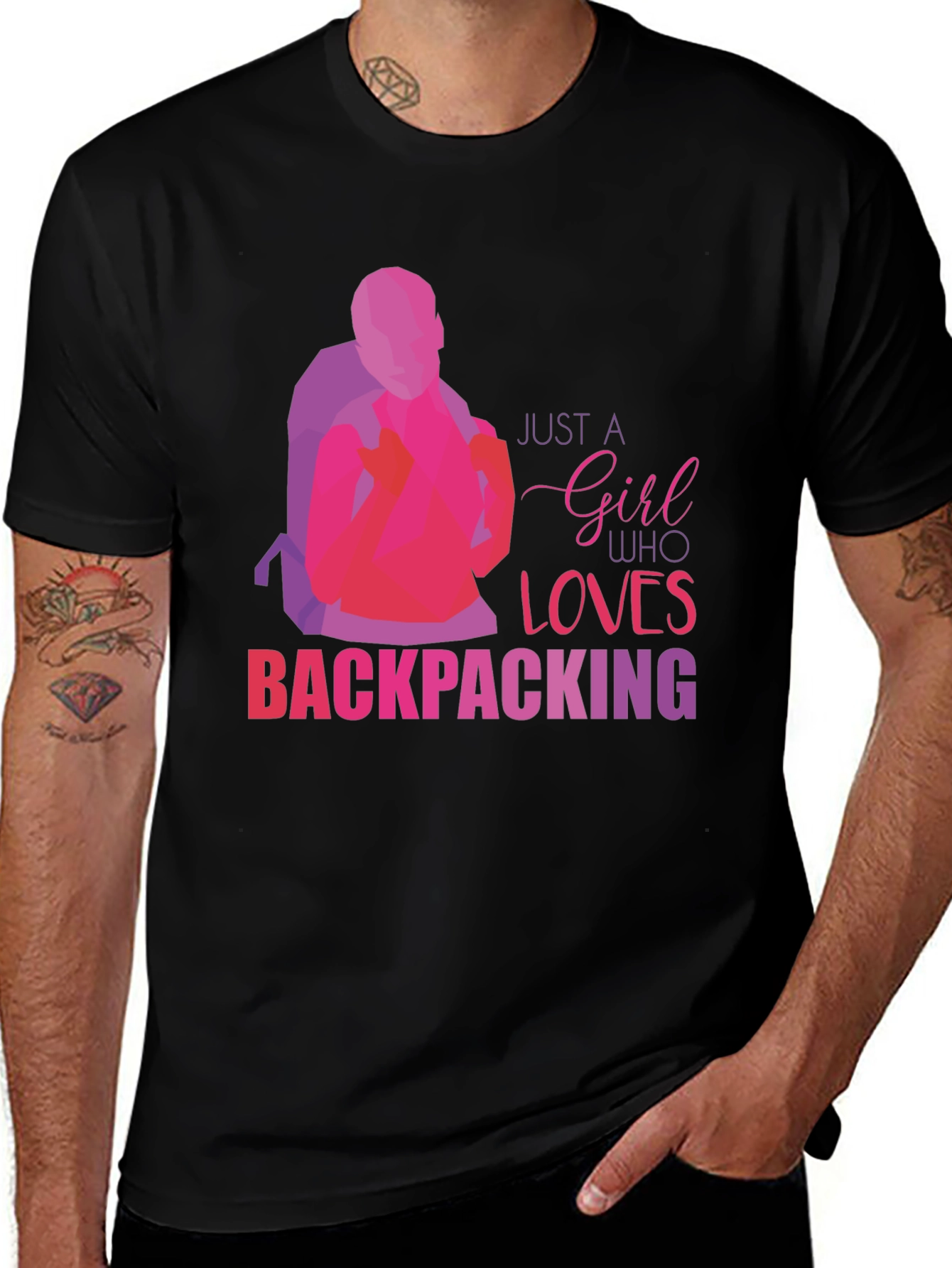 Backpacking Girl's T-Shirt