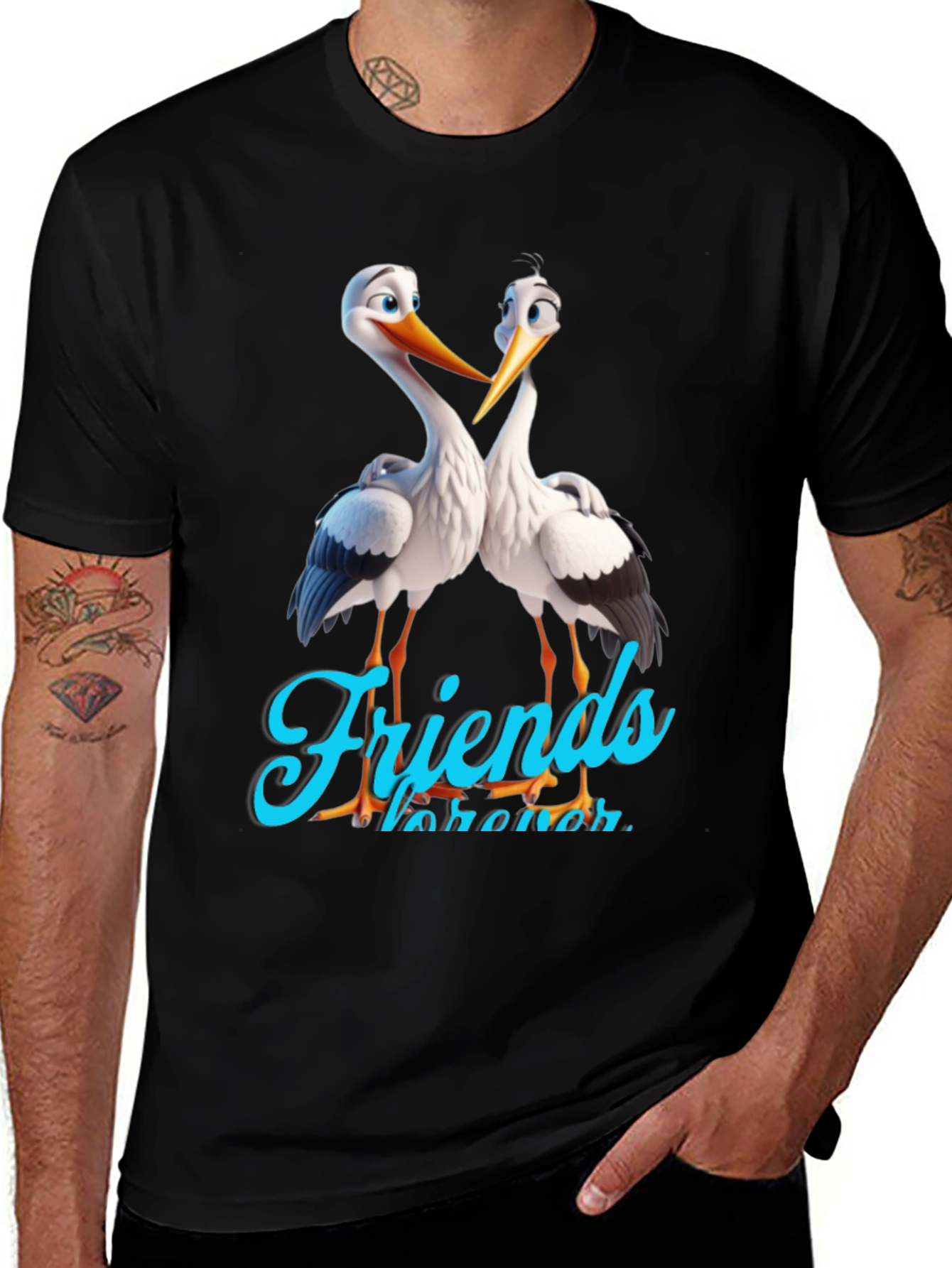 Variant 4 of Stork Friends Forever Graphic Tee